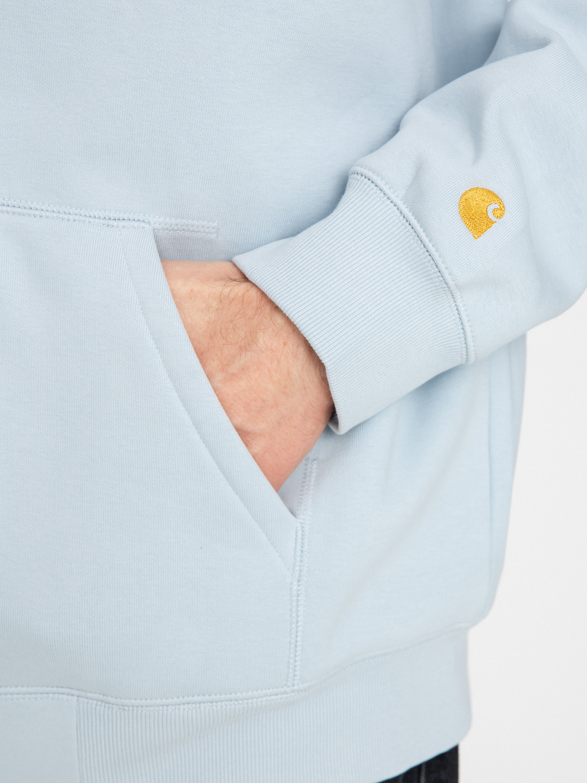 Mikina s kapucí Carhartt WIP Chase ZHD (icarus/gold)