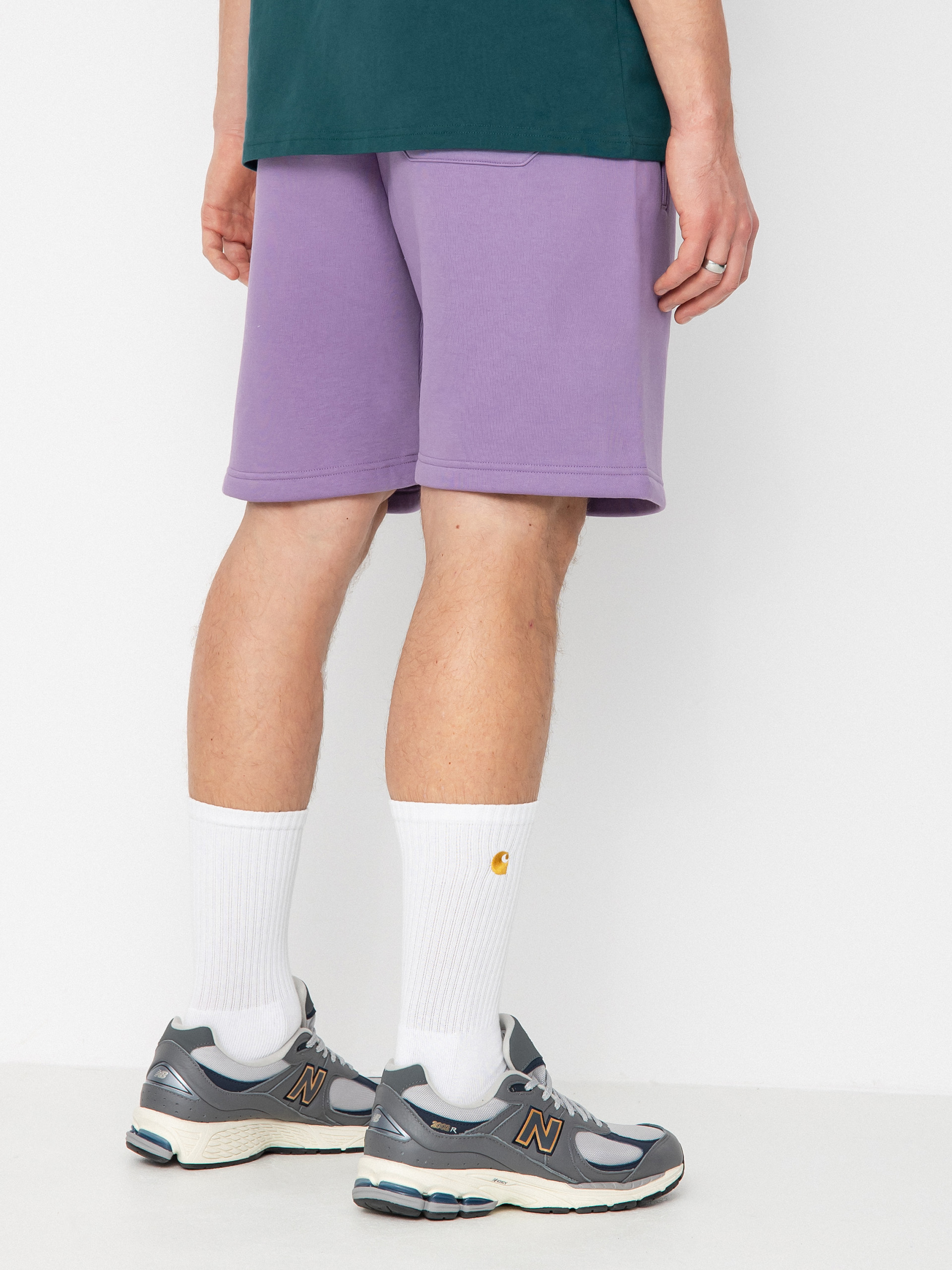 Kraťasy Carhartt WIP Chase (violanda/gold)