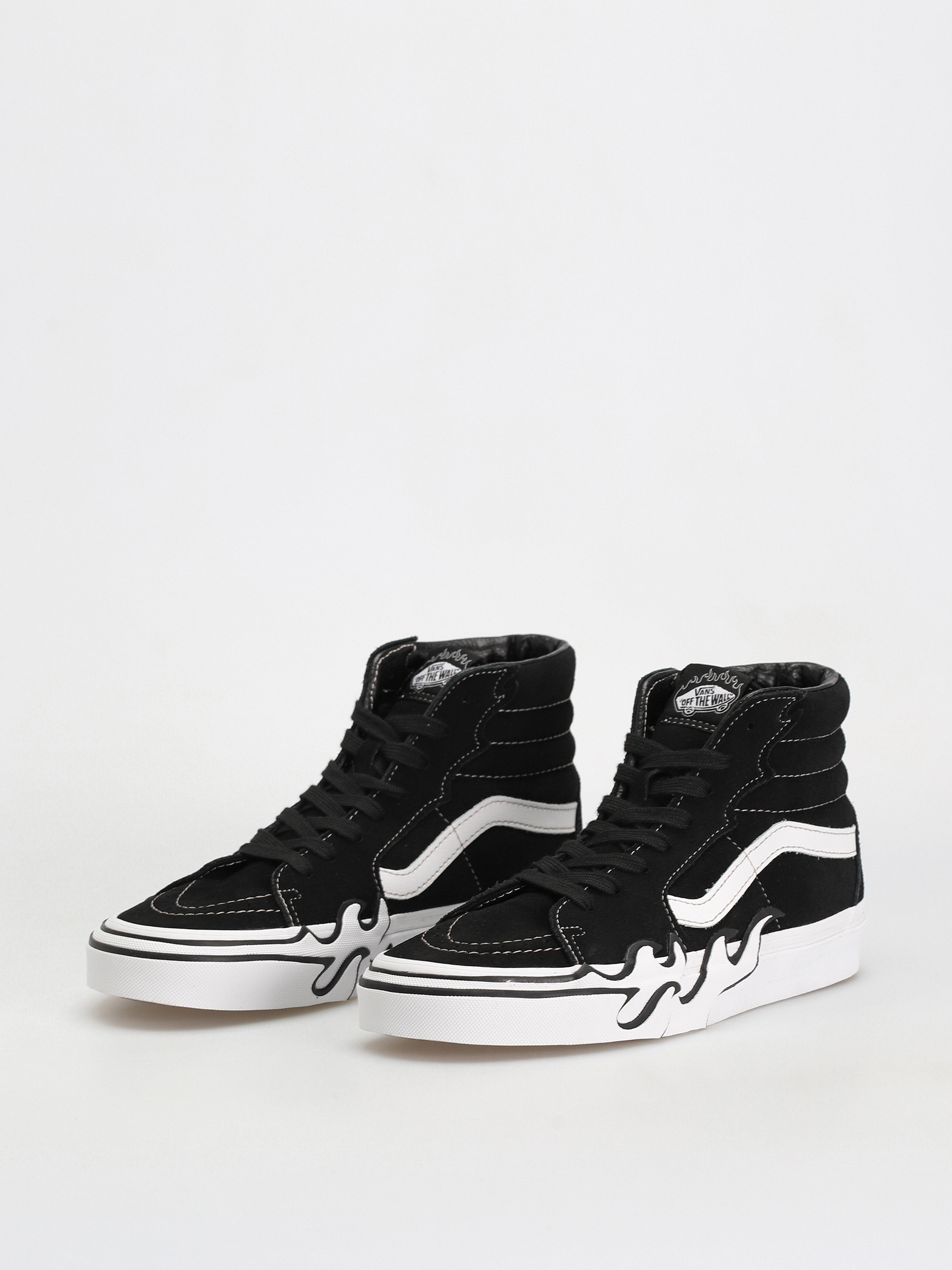 Boty Vans Sk8 Hi Flame (suede black/white)
