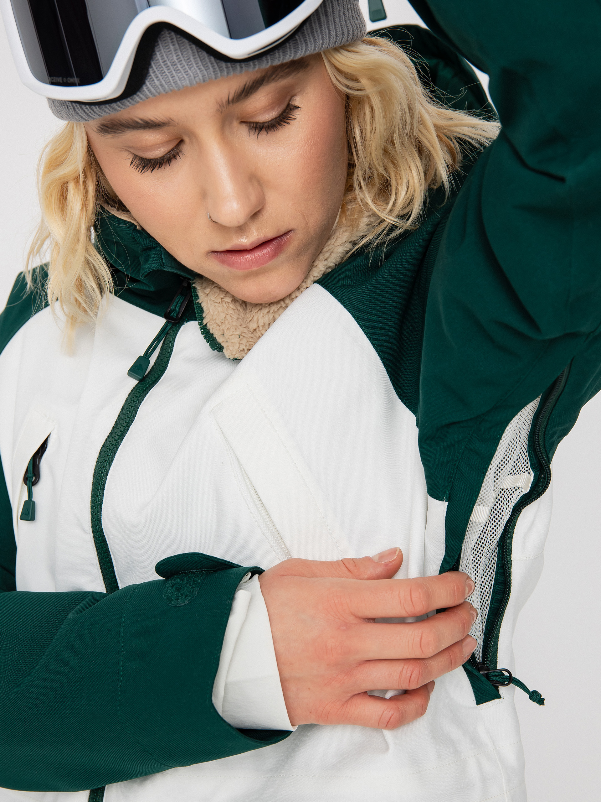 Dámská Snowboardová bunda Burton Prowess (botanical garden/stout white)