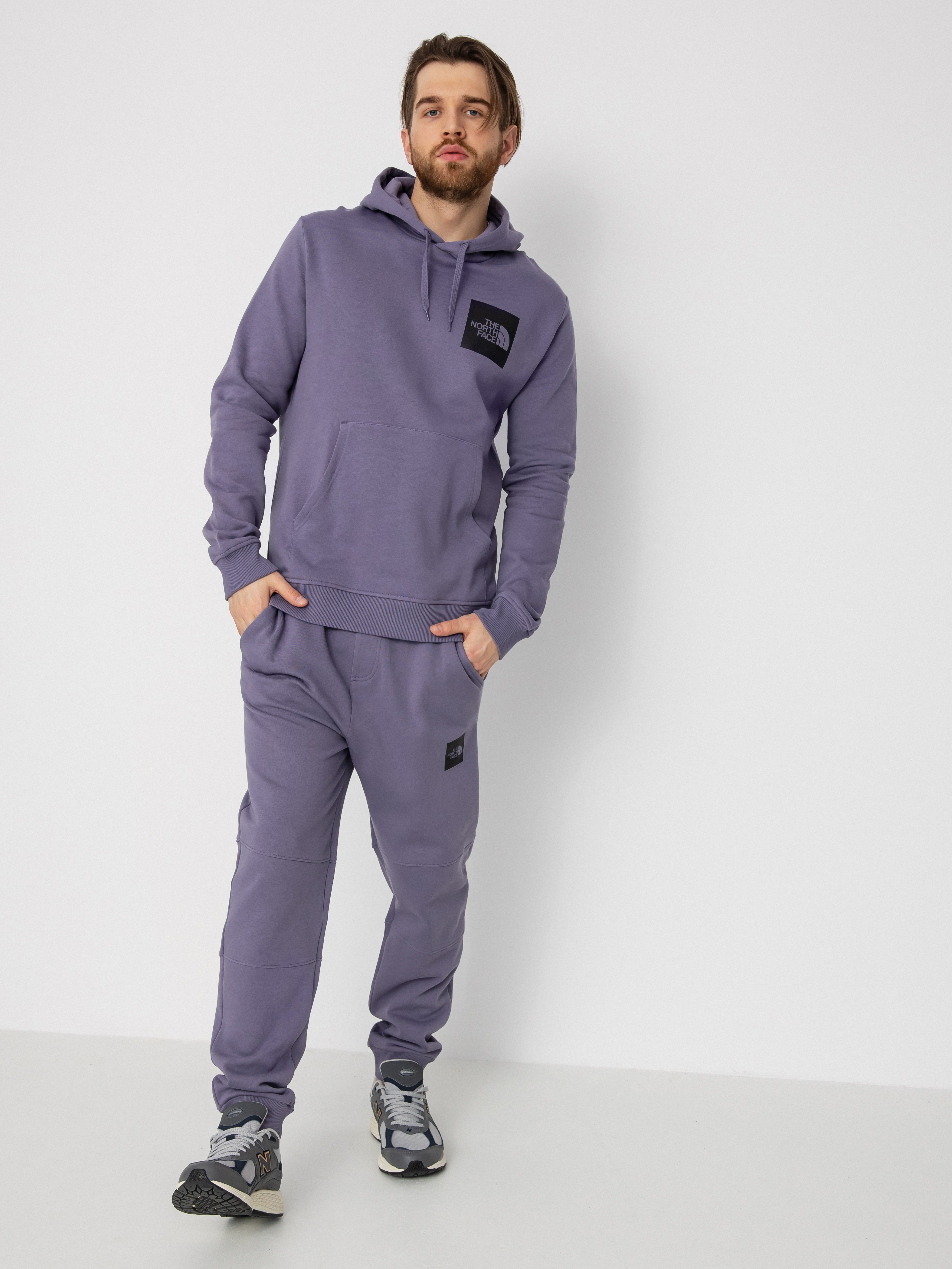Mikina s kapucí The North Face Fine HD (lunar slate)