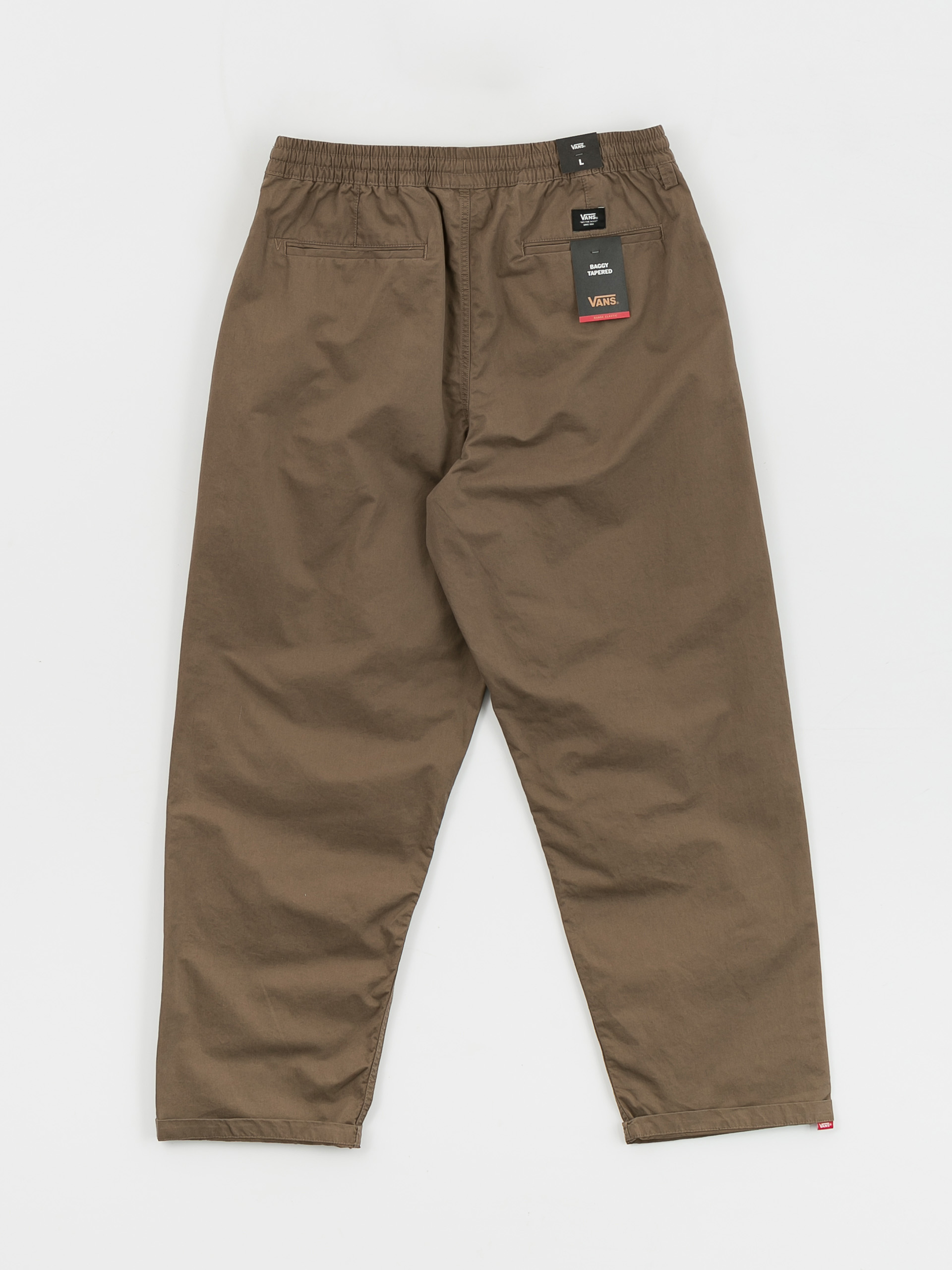 Kalhoty Vans Range Baggy Tapered Elastic Waist (canteen)