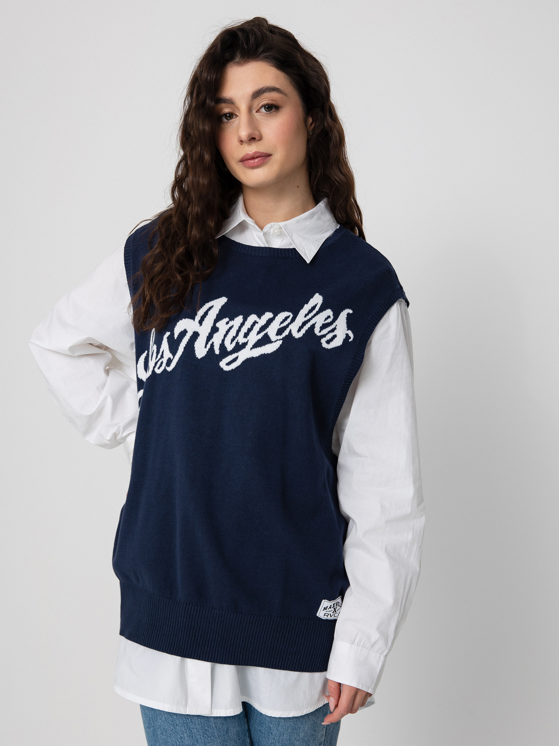 Svetr RVCA Hometown Sweater Ves Wmn (moody blue)