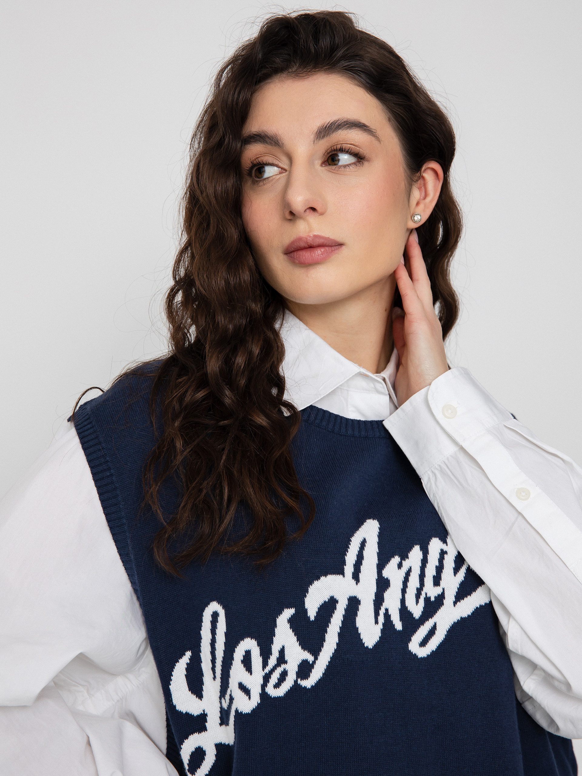 Svetr RVCA Hometown Sweater Ves Wmn (moody blue)