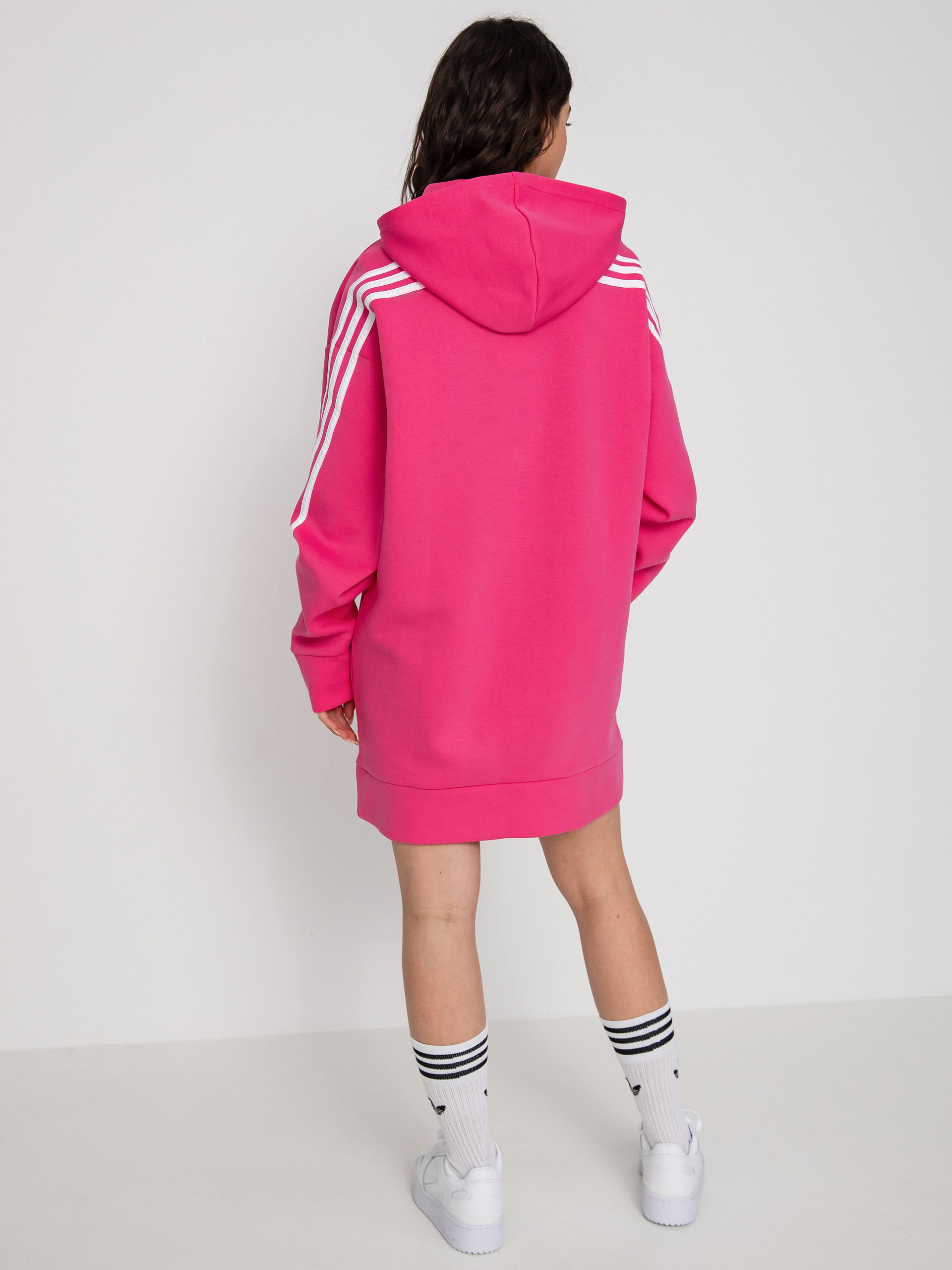 Mikina s kapucí adidas Originals Fi 3S Long HD Wmn (pulmag)