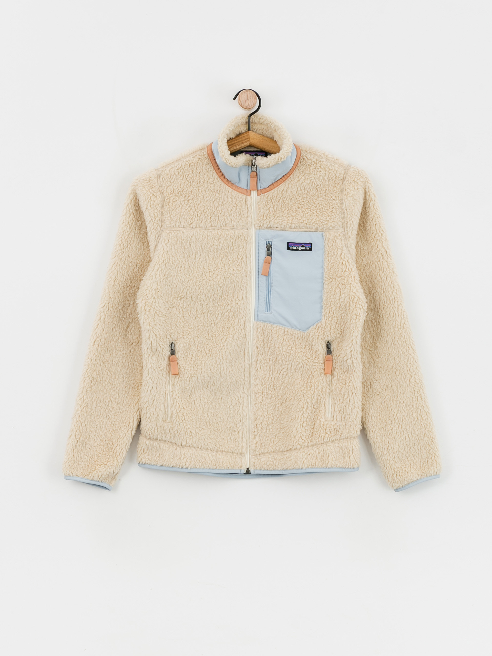 Bunda Patagonia Classic Retro X Wmn (dark natural w/lago blue)