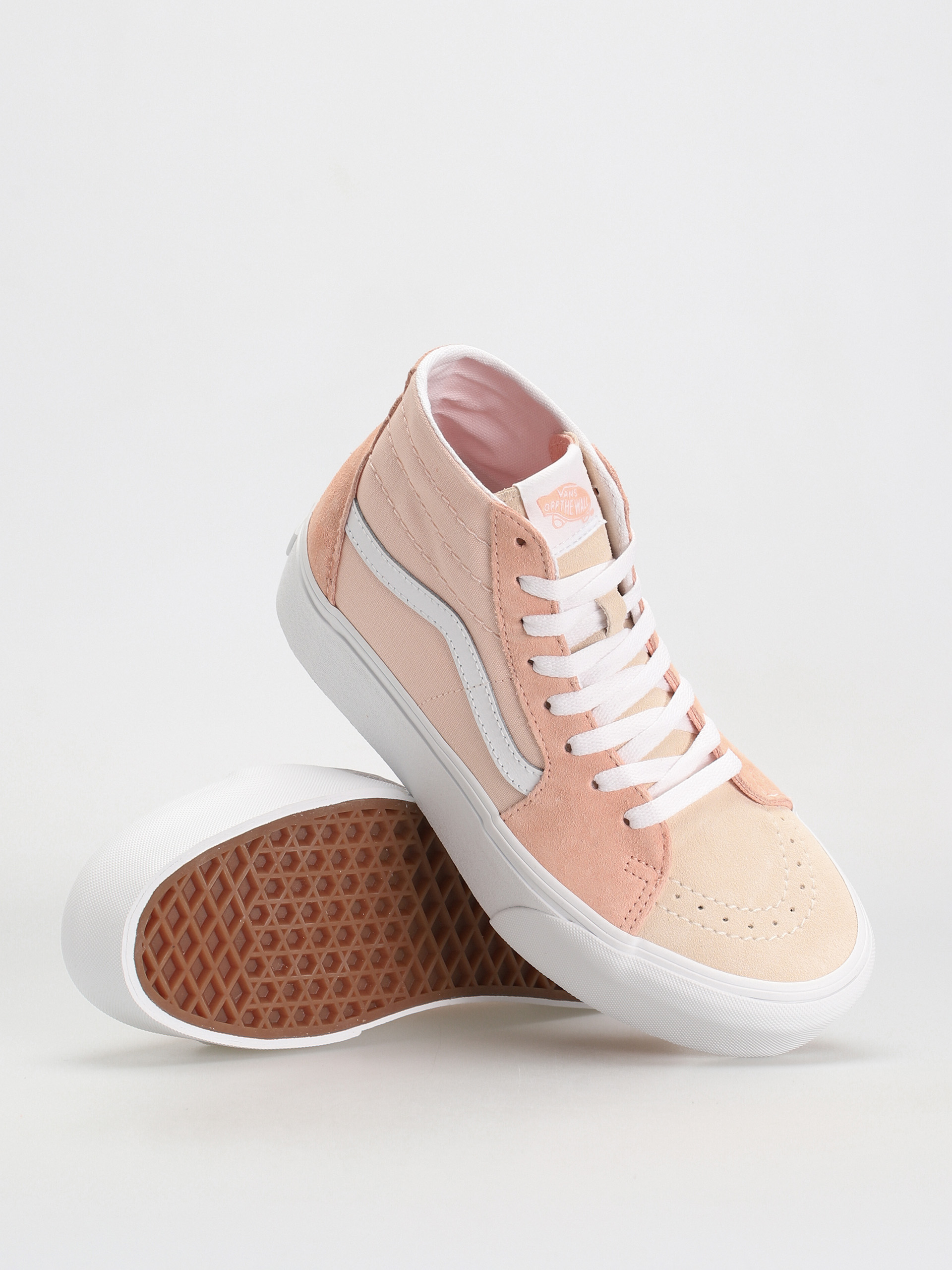 Boty Vans Sk8 Hi Tapered Stackform Wmn (color block peach)