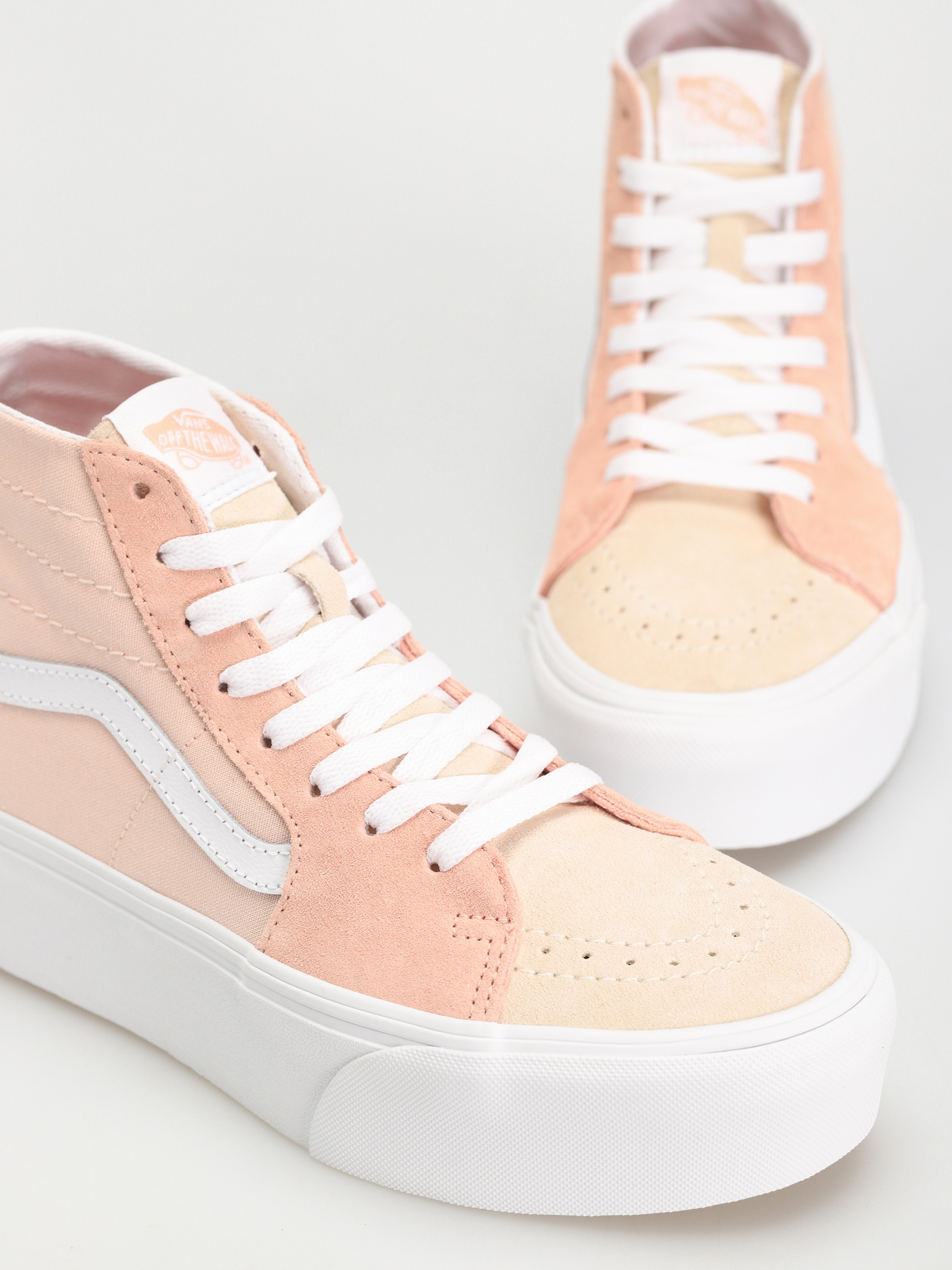 Boty Vans Sk8 Hi Tapered Stackform Wmn (color block peach)