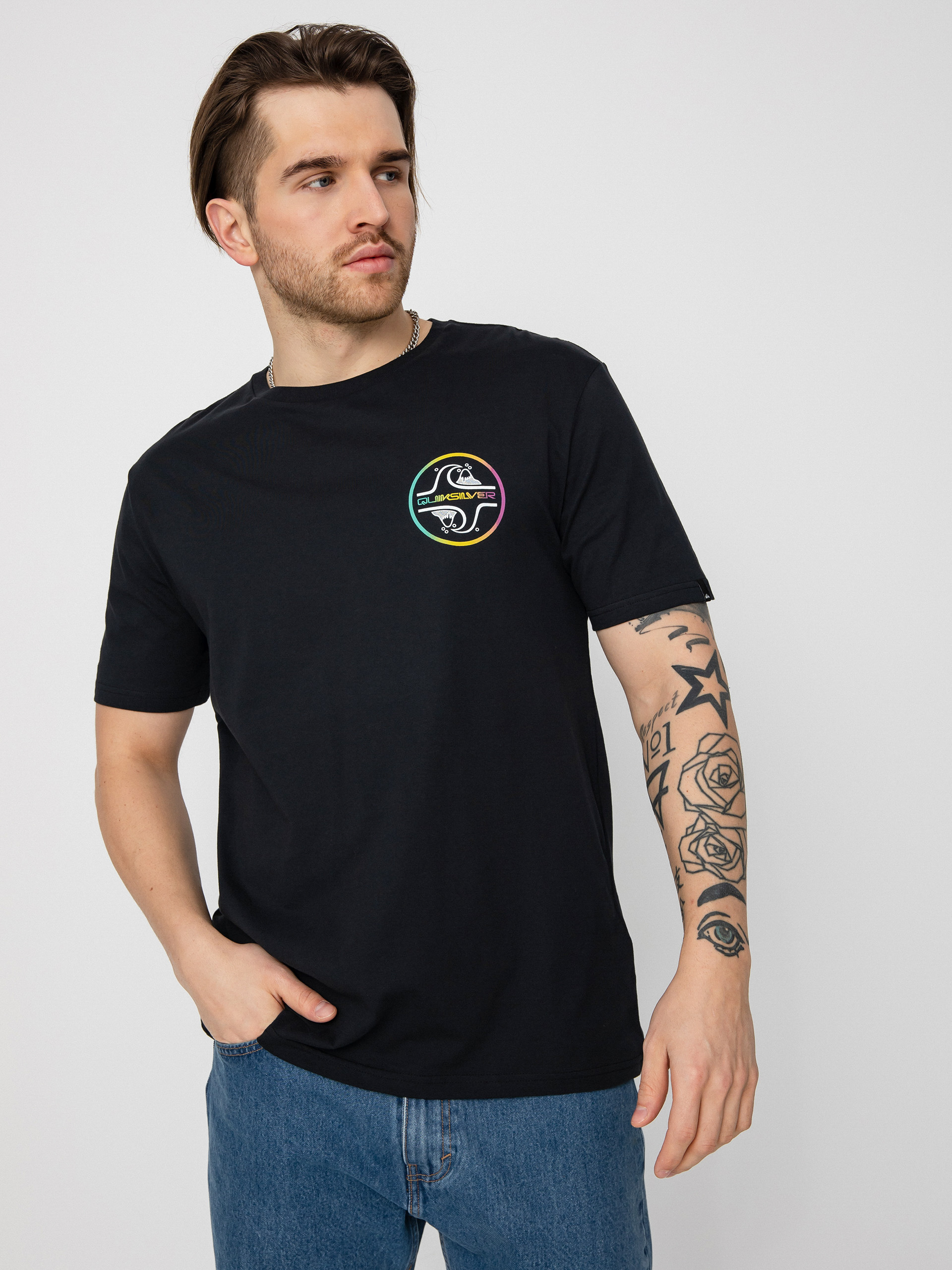 Tričko Quiksilver Core Bubble (black)