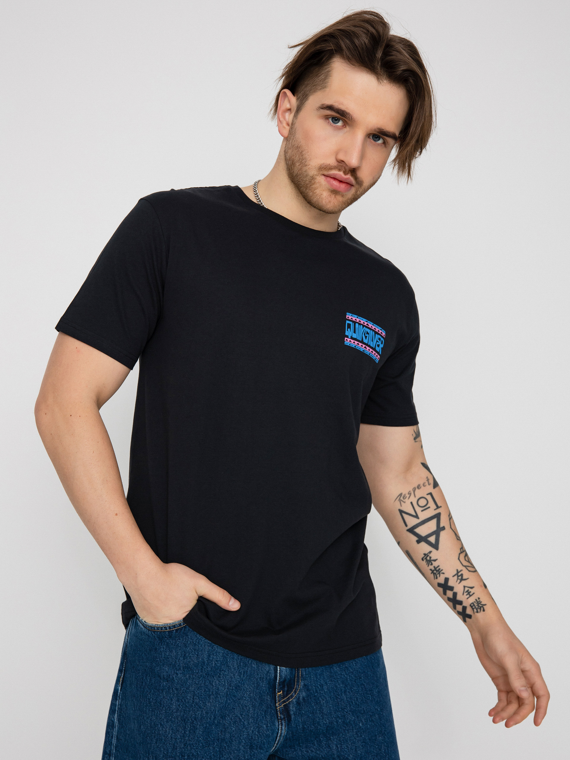 Tričko Quiksilver Warped Frames (black)