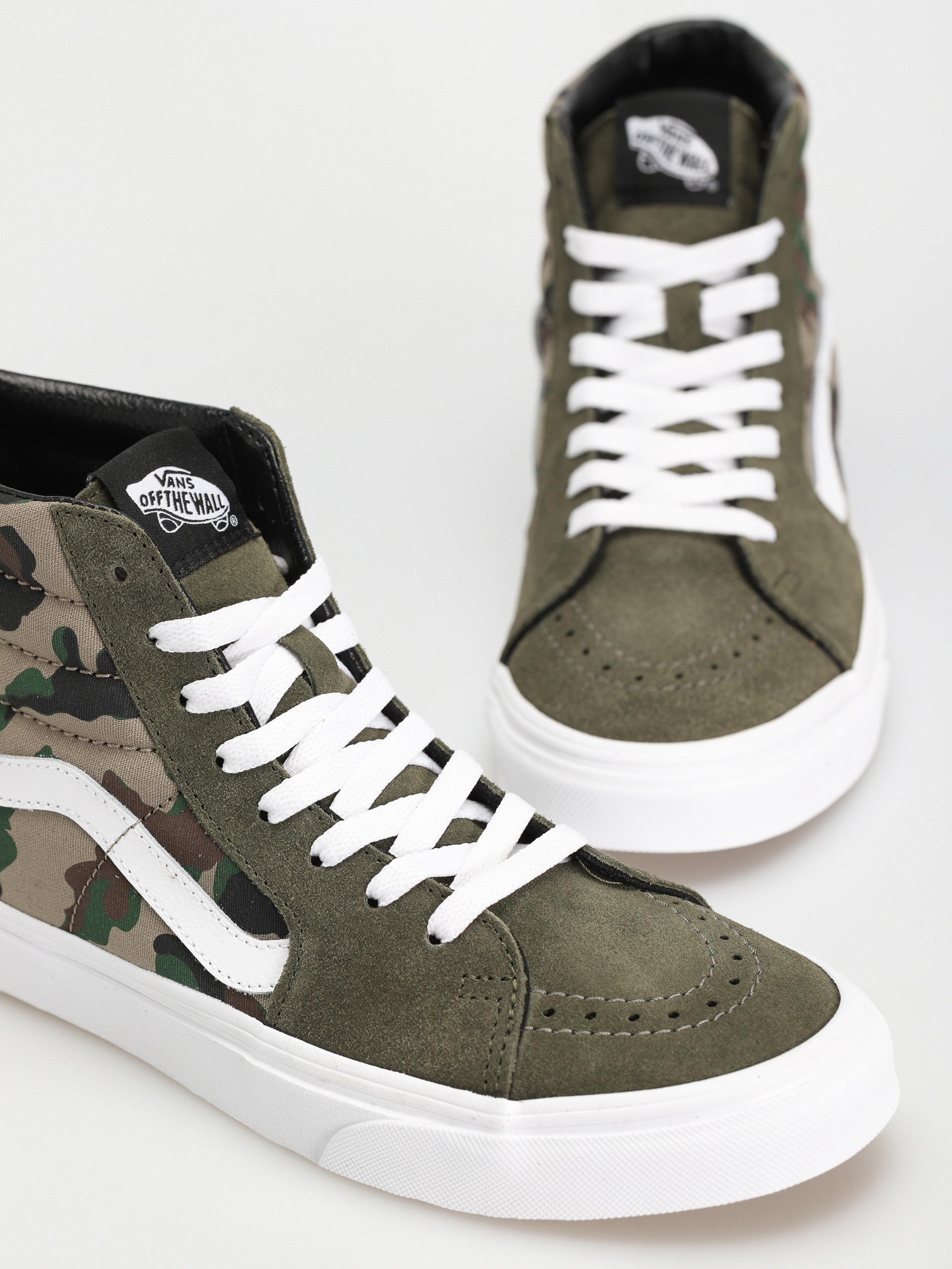 Boty Vans Sk8 Hi (camo olive/white)