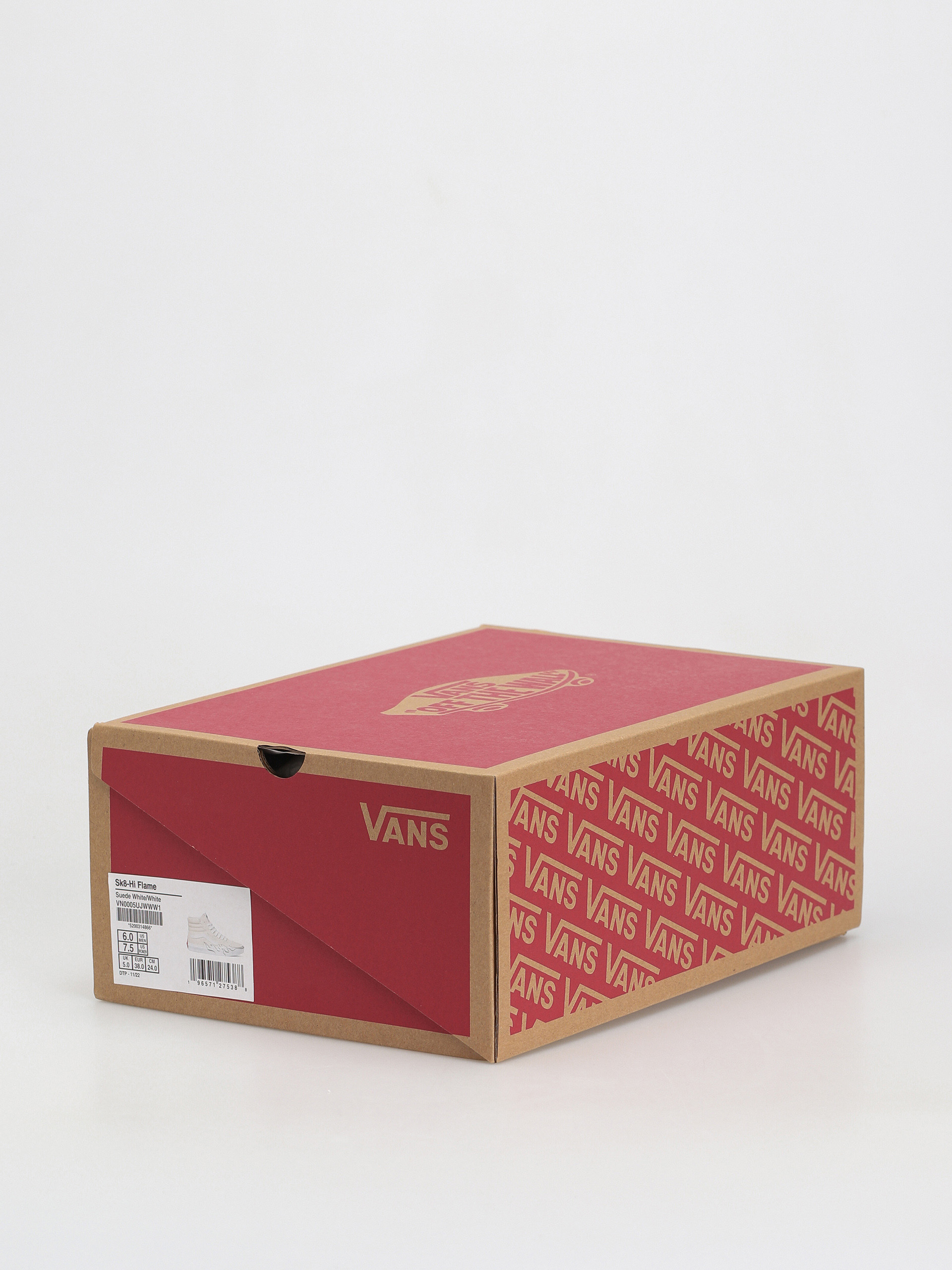 Boty Vans Sk8 Hi Flame (suede white/white)