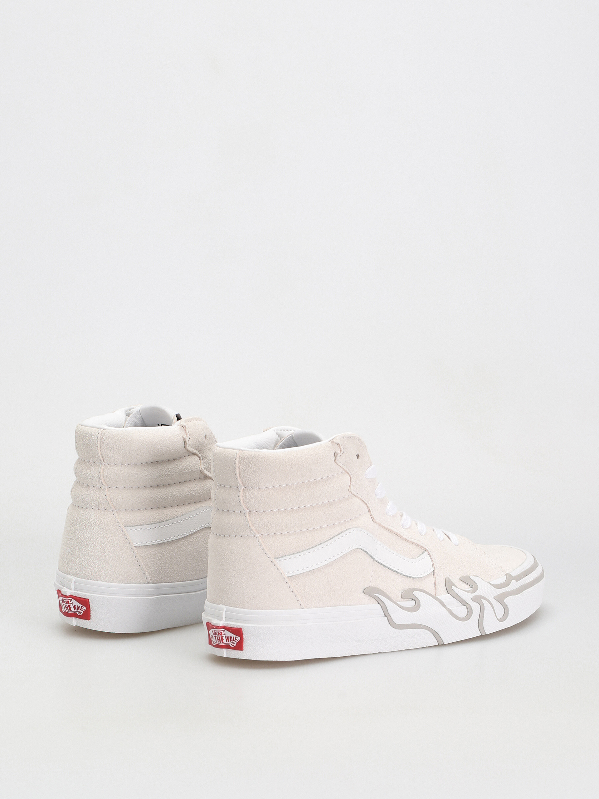 Boty Vans Sk8 Hi Flame (suede white/white)