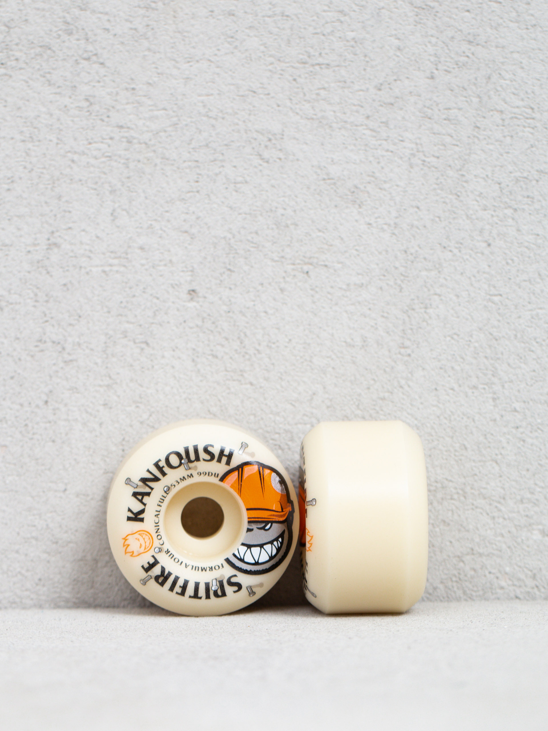 Kolečka Spitfire F4 99D Kanfoush Overtime (white/orange)