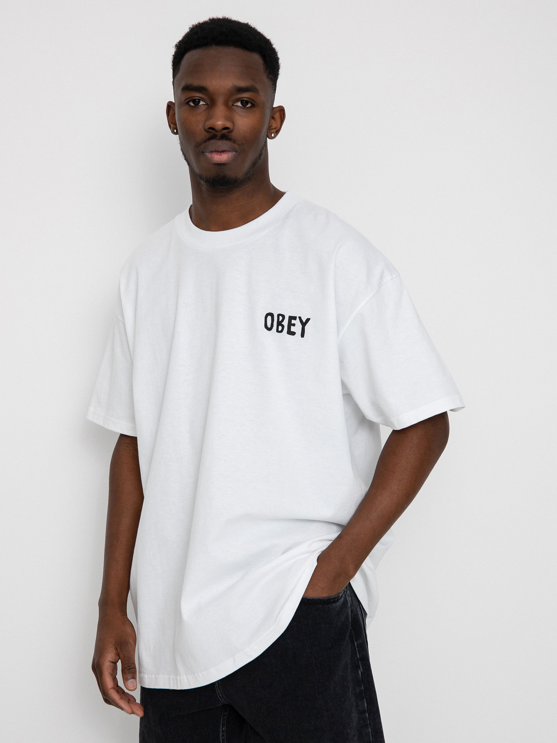 Tričko OBEY Hong Kong Photo (white)