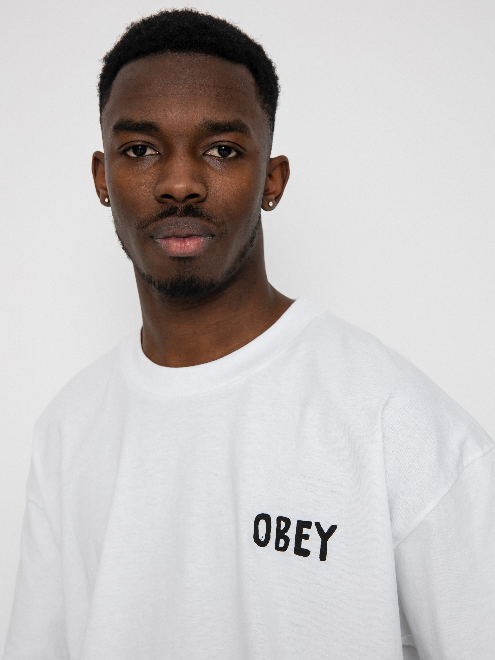 Tričko OBEY Hong Kong Photo (white)