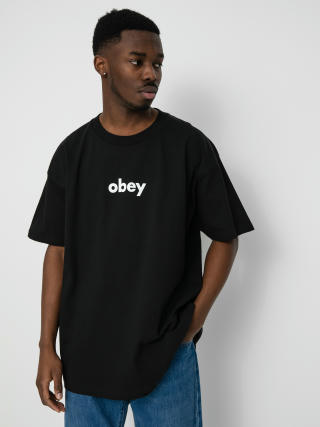 Tričko OBEY Lower Case 2 (black)