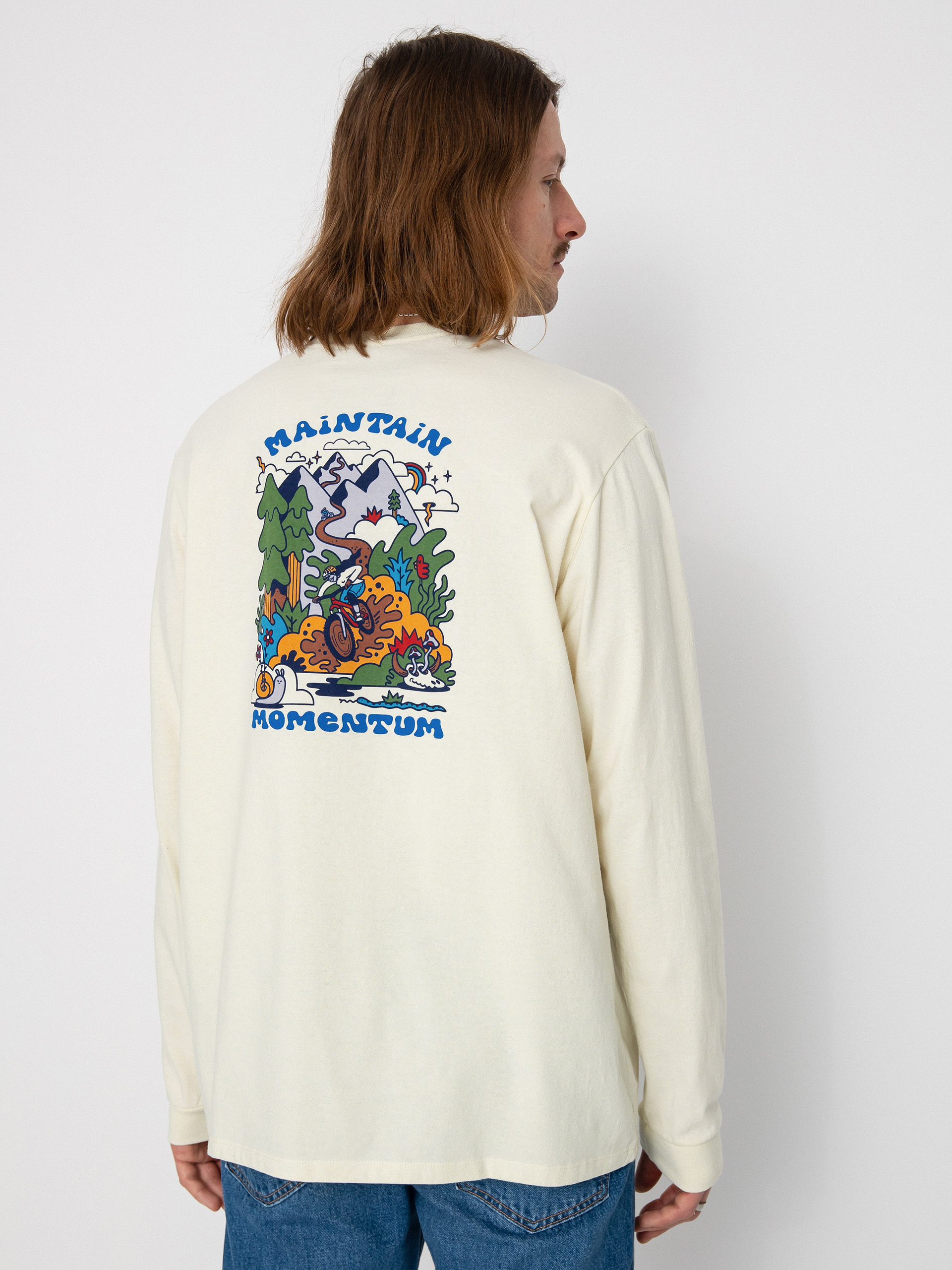 Triko Patagonia Maintain Momentum Pocket Responsibili (birch white)