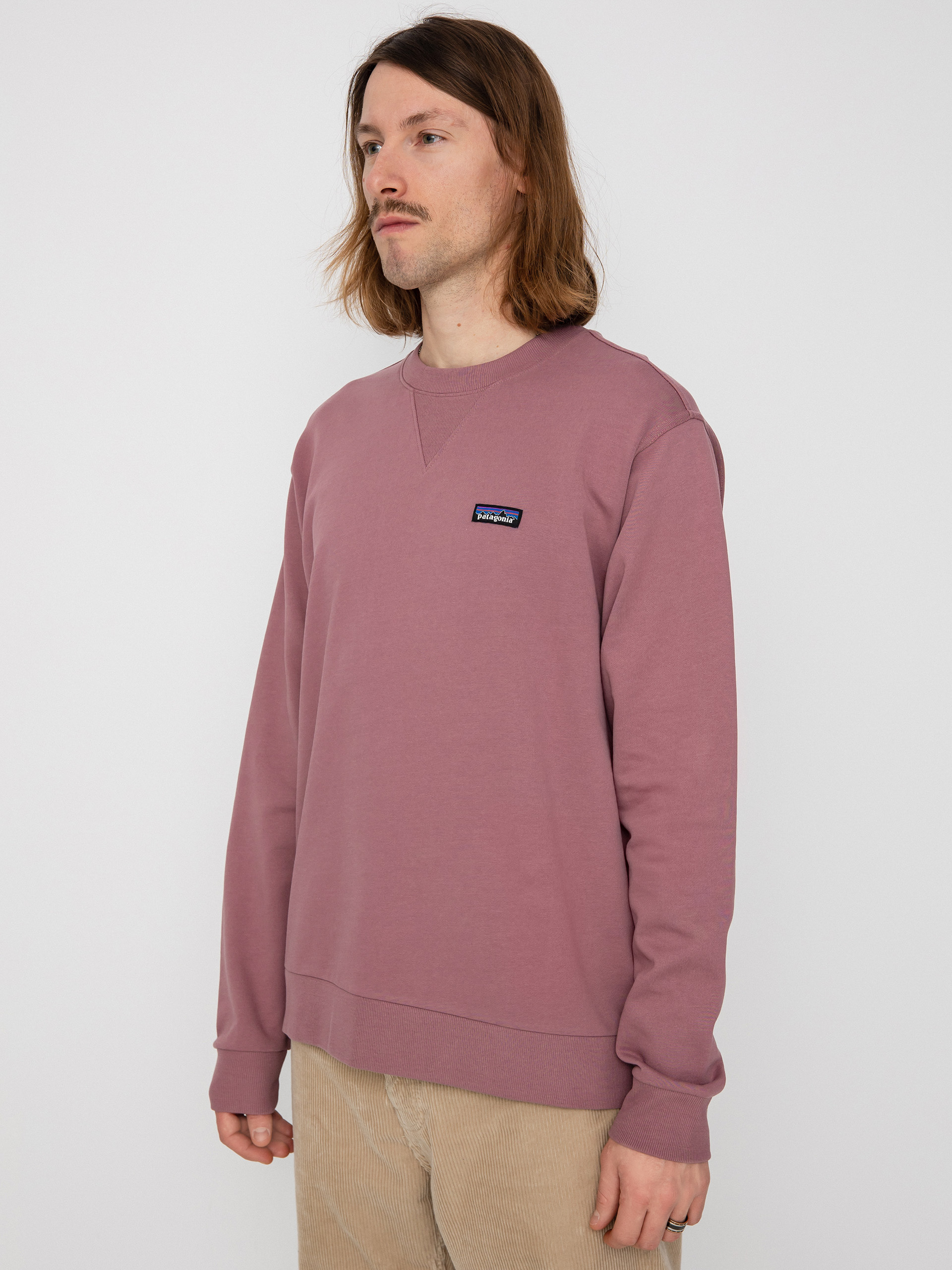 Mikina Patagonia Regenerative Organic Certified Cotton Crewneck (evening mauve)