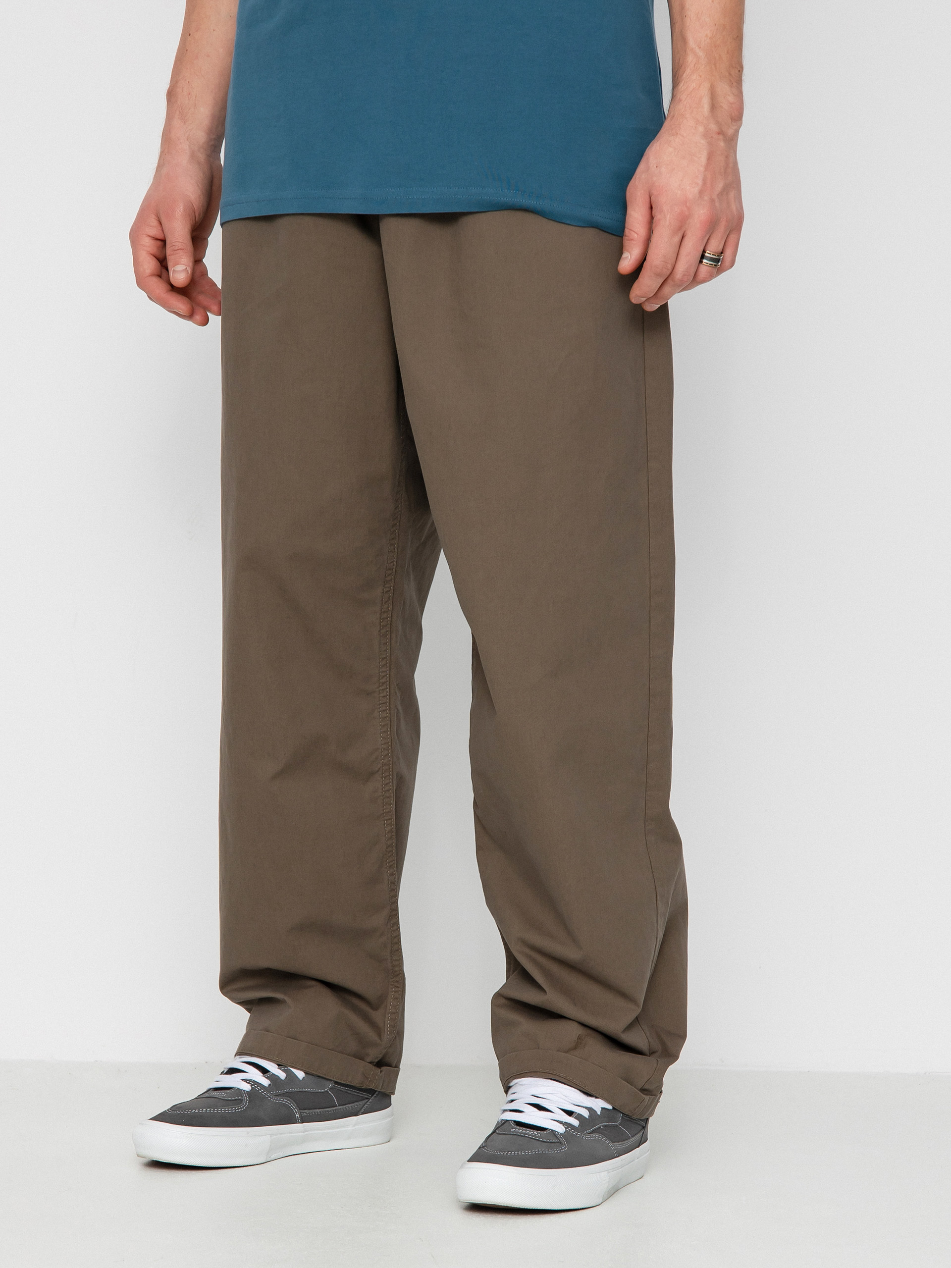 Kalhoty Vans Range Baggy Tapered Elastic Waist (canteen)