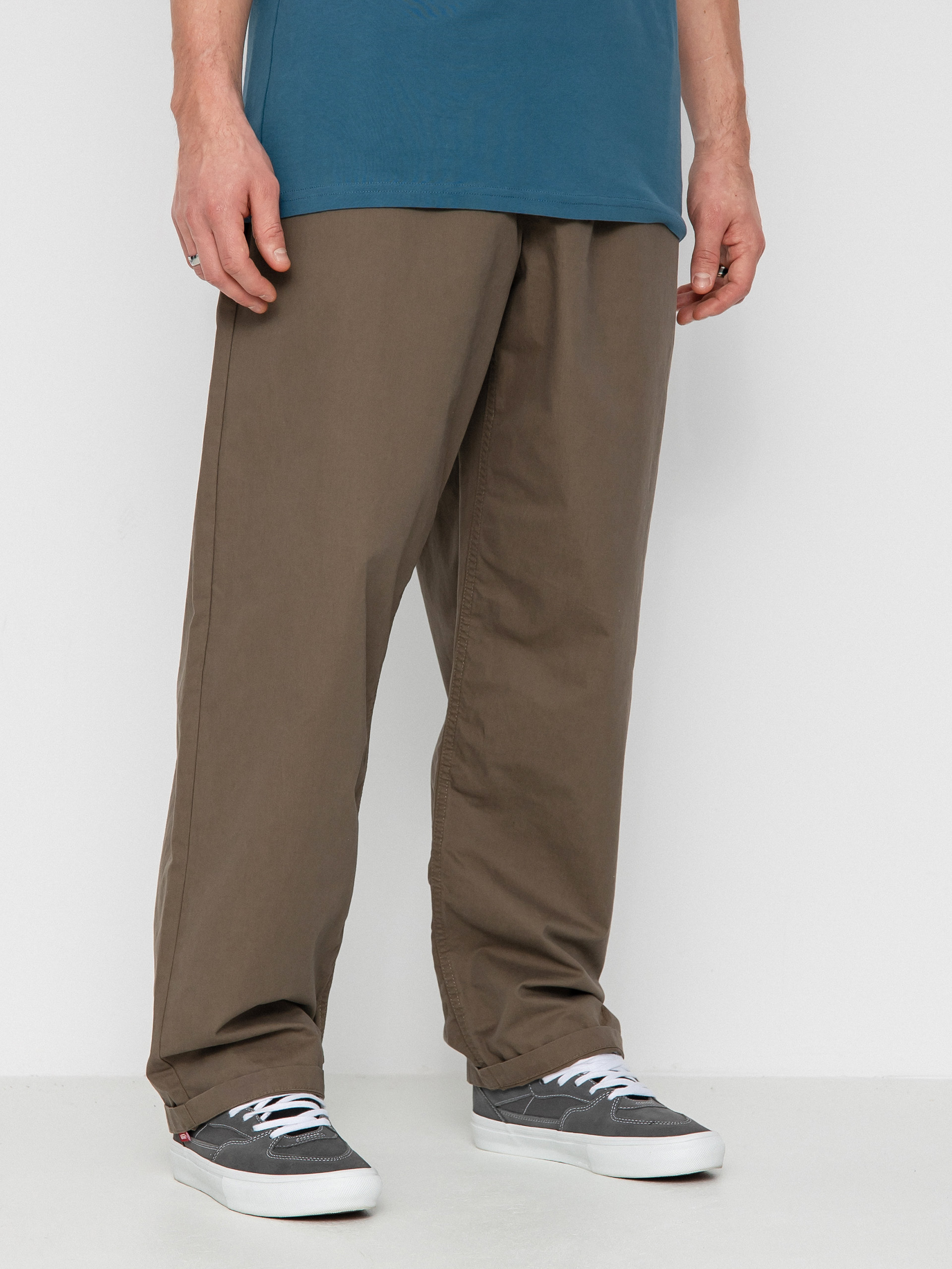 Kalhoty Vans Range Baggy Tapered Elastic Waist (canteen)