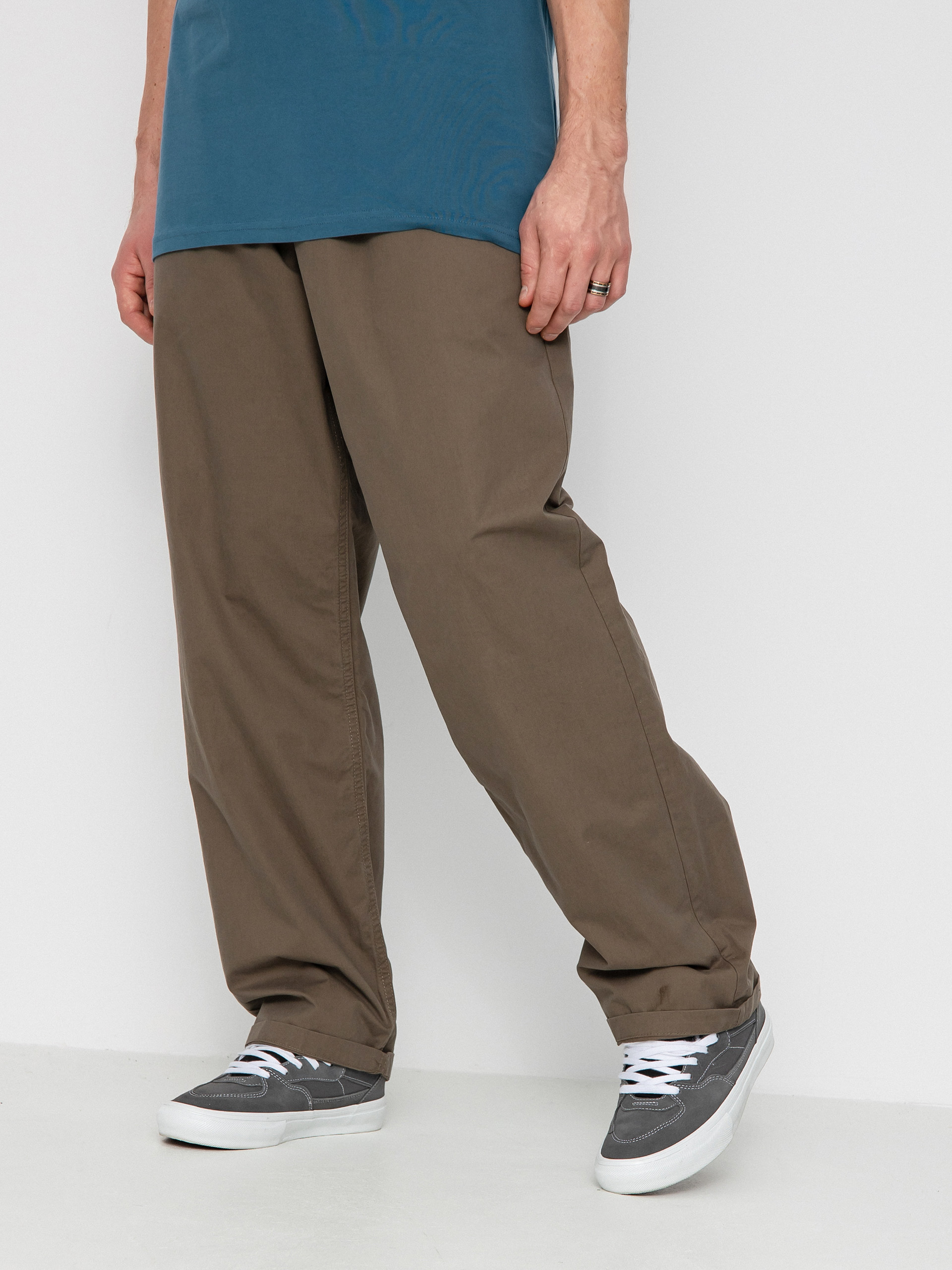 Kalhoty Vans Range Baggy Tapered Elastic Waist (canteen)