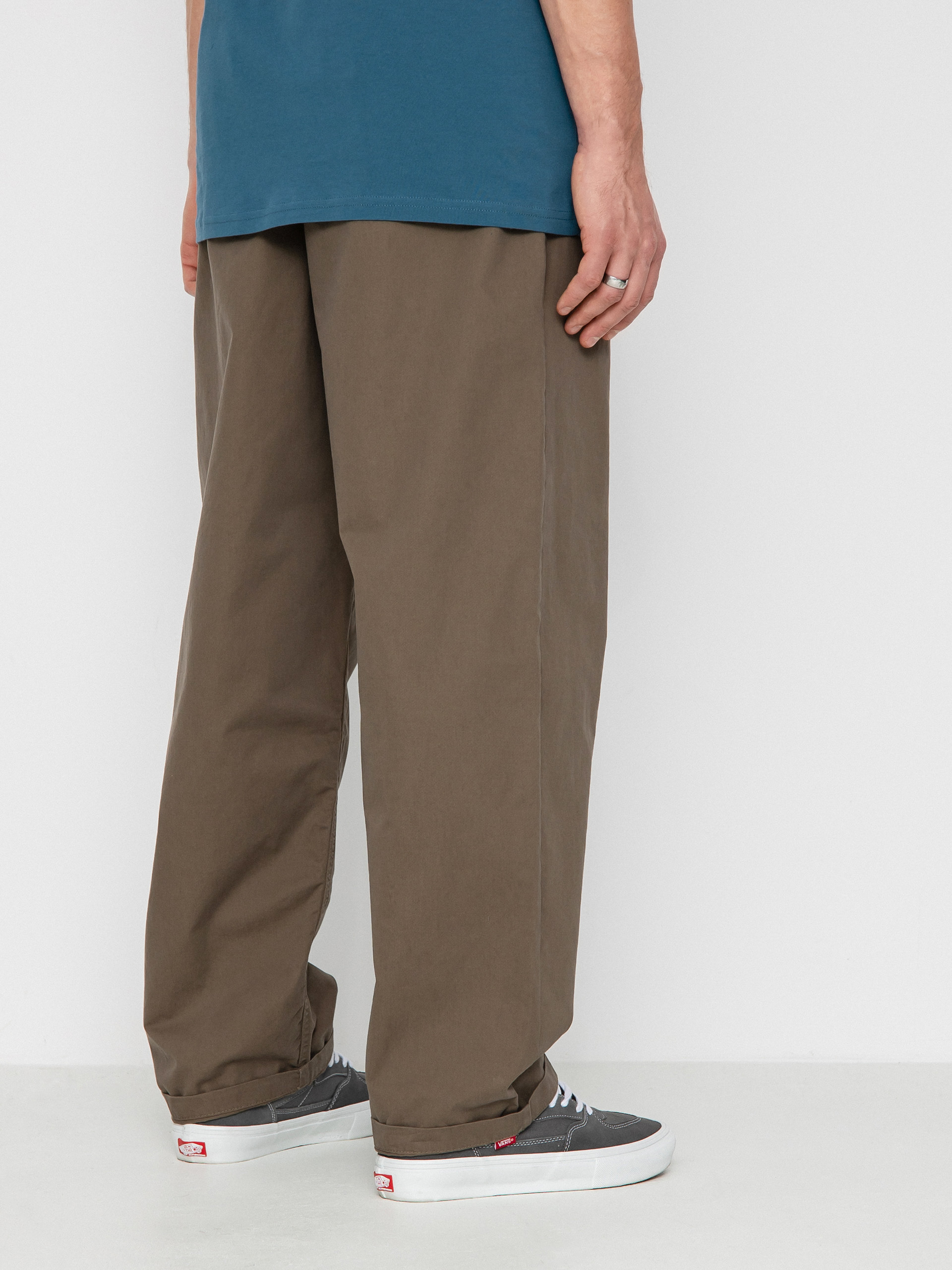Kalhoty Vans Range Baggy Tapered Elastic Waist (canteen)