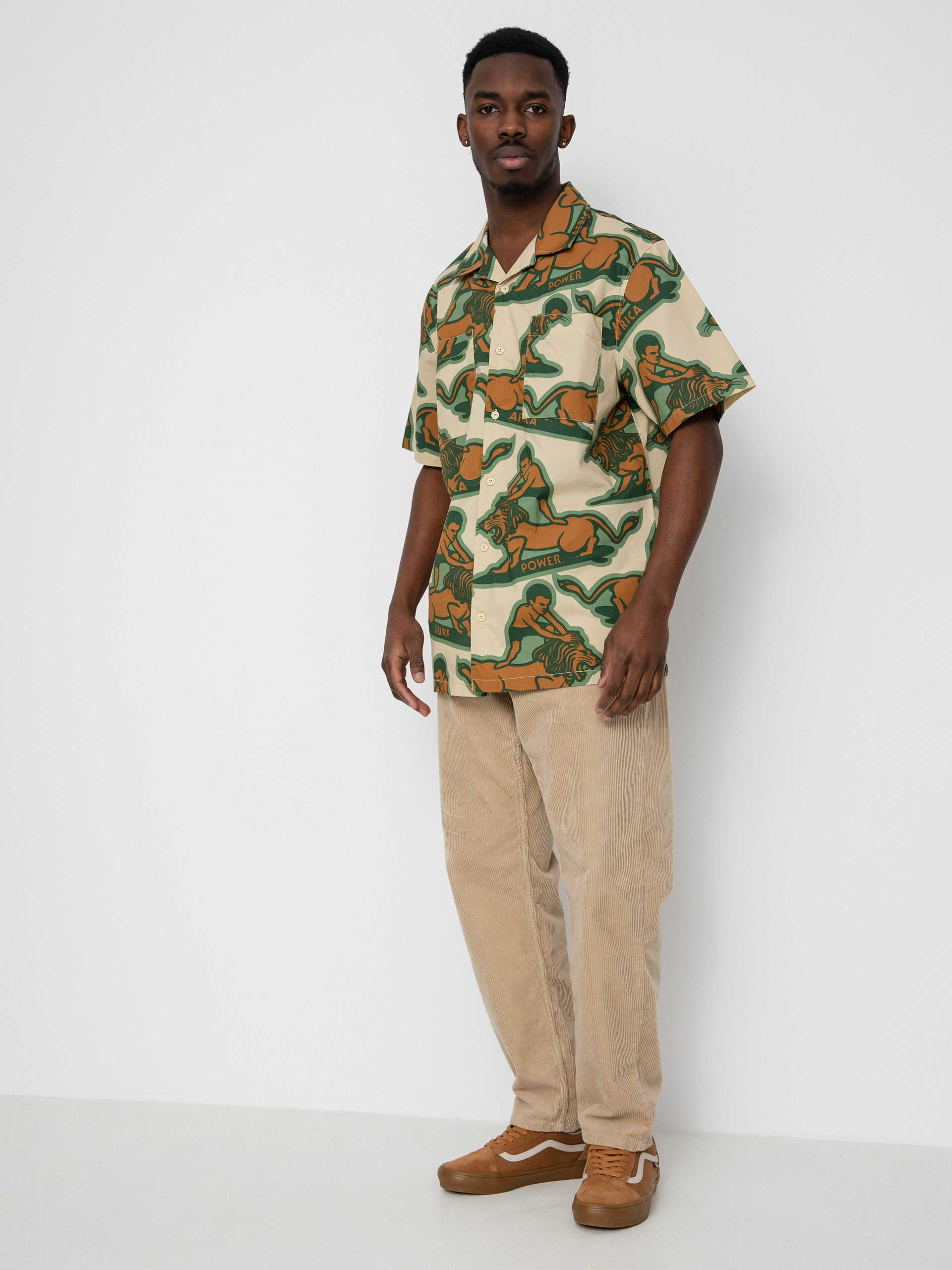 Košile Vans Mami Wata Ss Woven (mami wata gravel)
