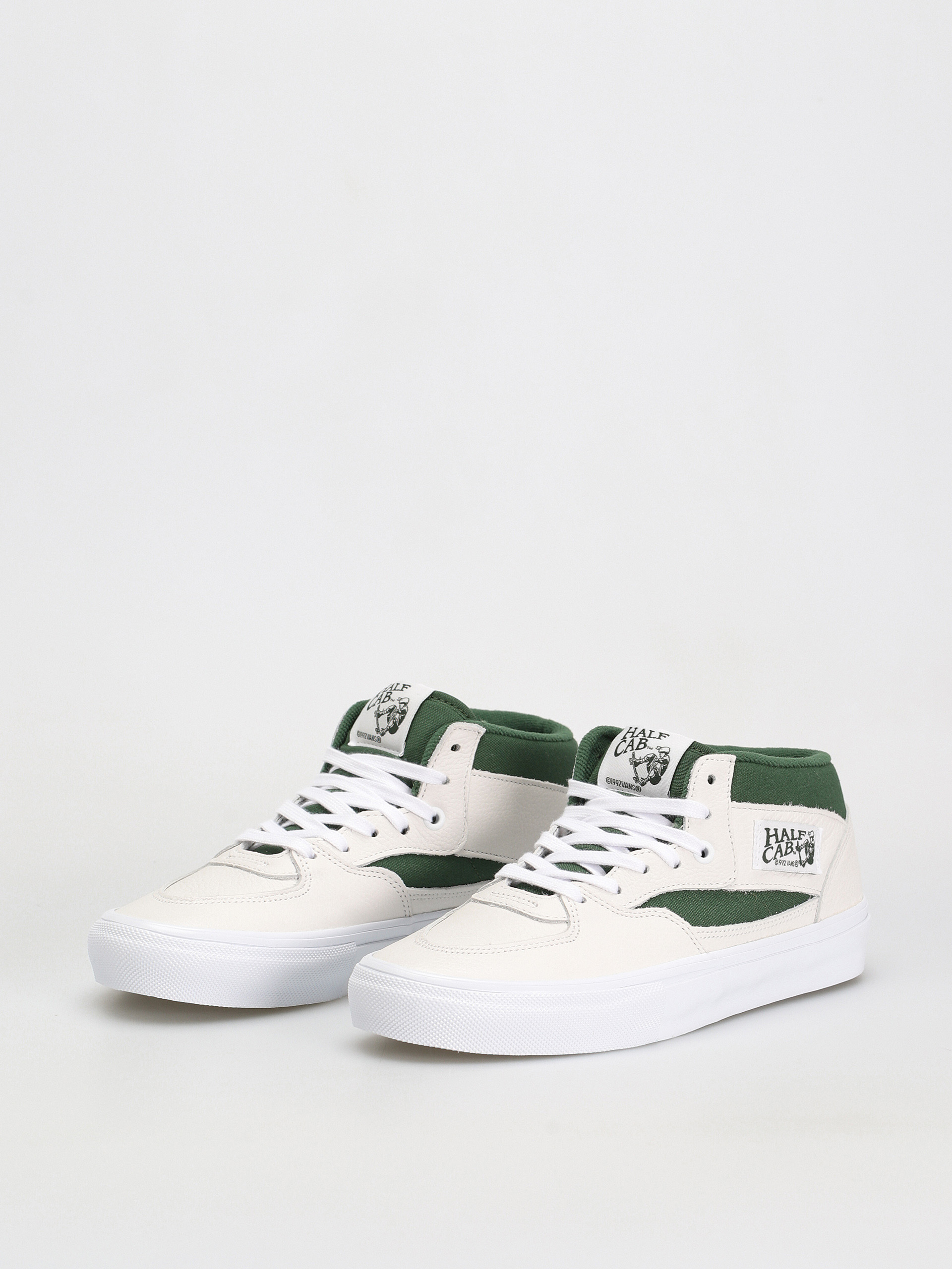 Boty Vans Skate Half Cab (white/green)