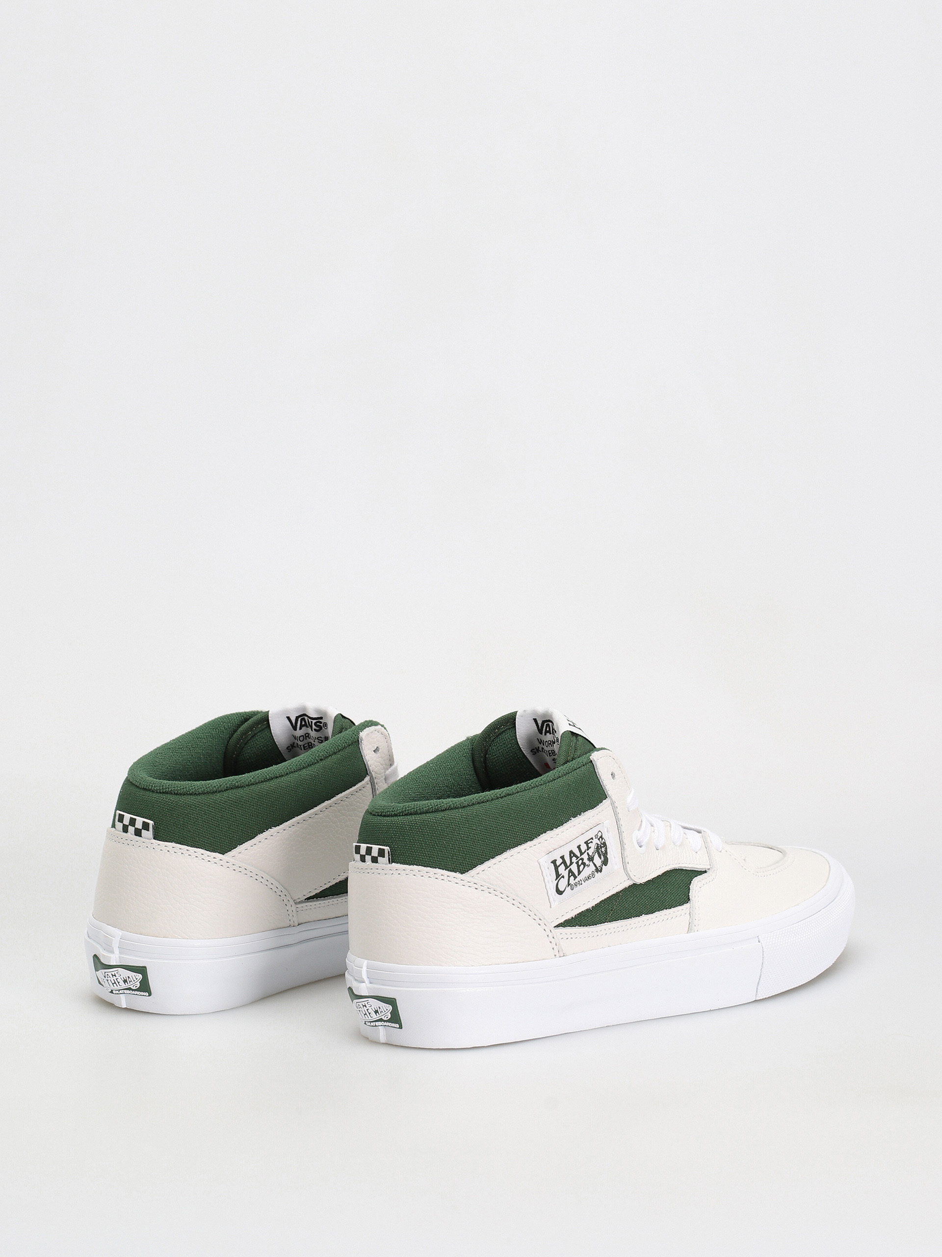 Boty Vans Skate Half Cab (white/green)