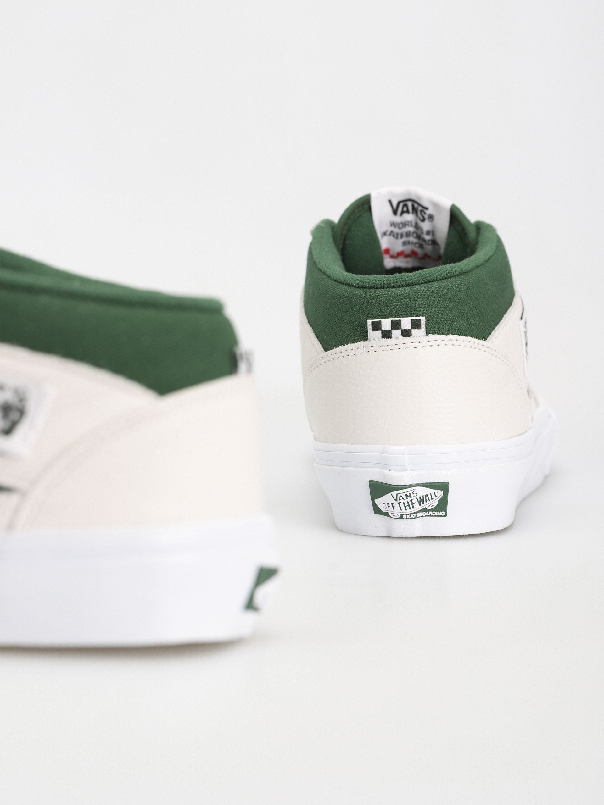Boty Vans Skate Half Cab (white/green)