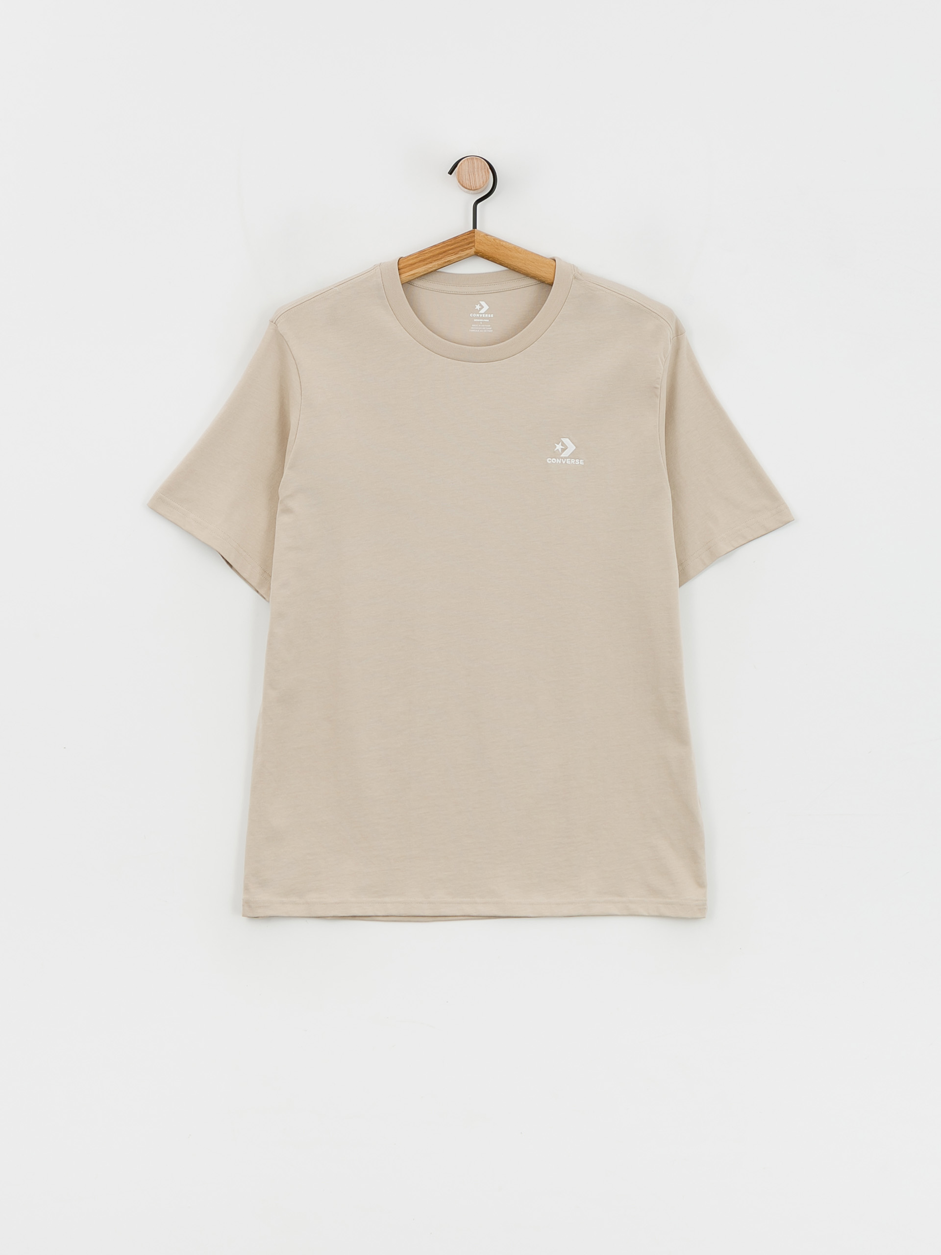 Tričko Converse Star Chevron Emb (beach stone)