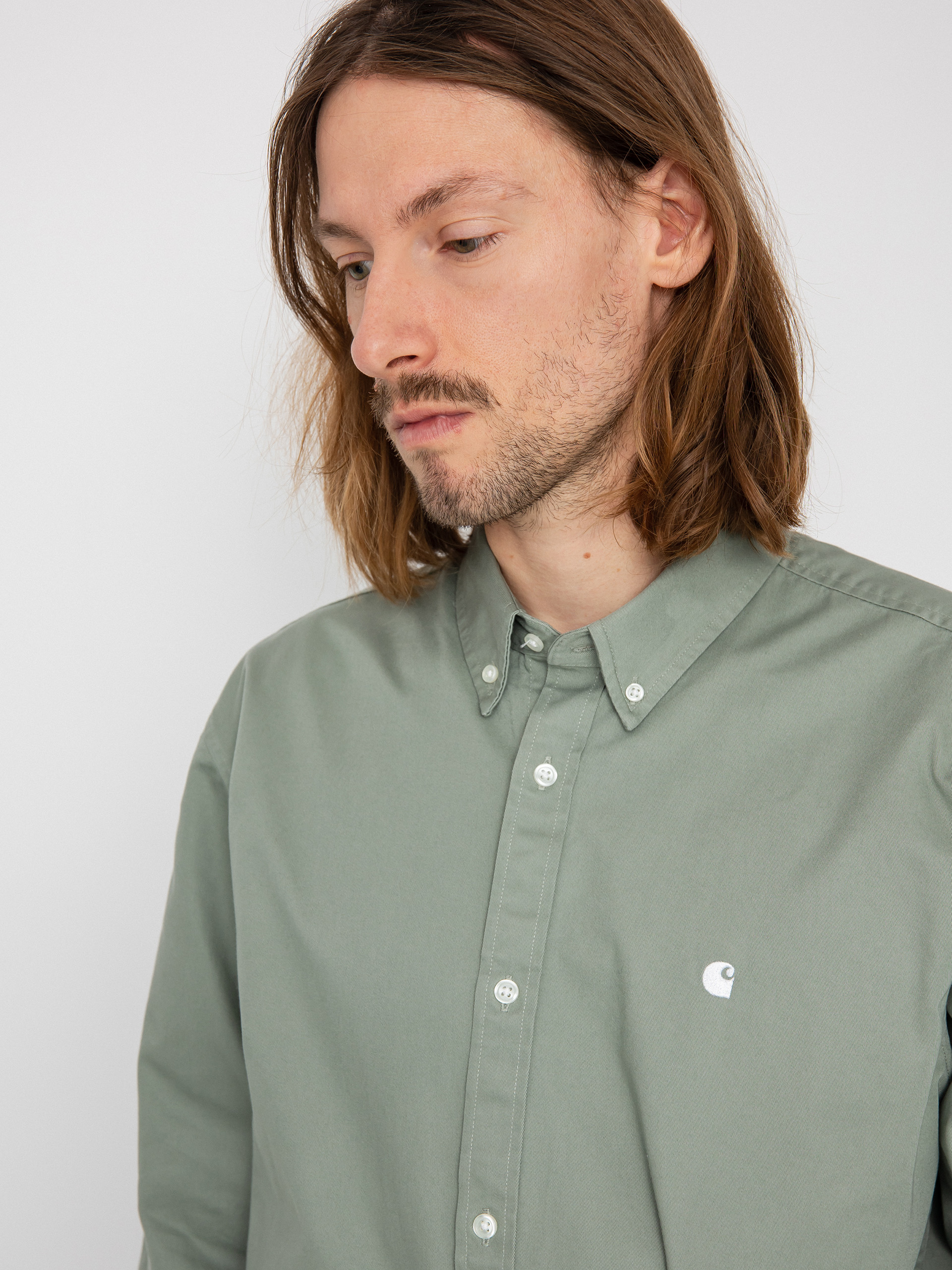 Košile Carhartt WIP Madison (yucca/white)