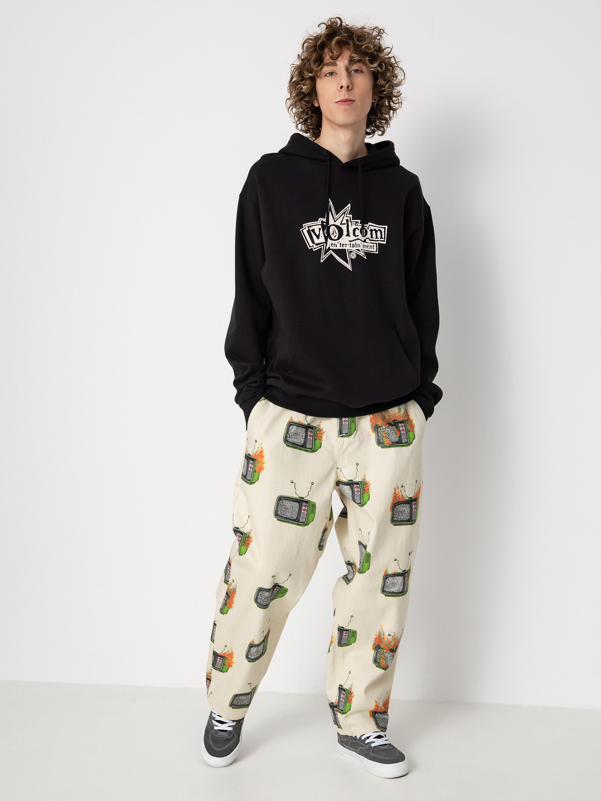 Mikina s kapucí Volcom V Ent HD (black)