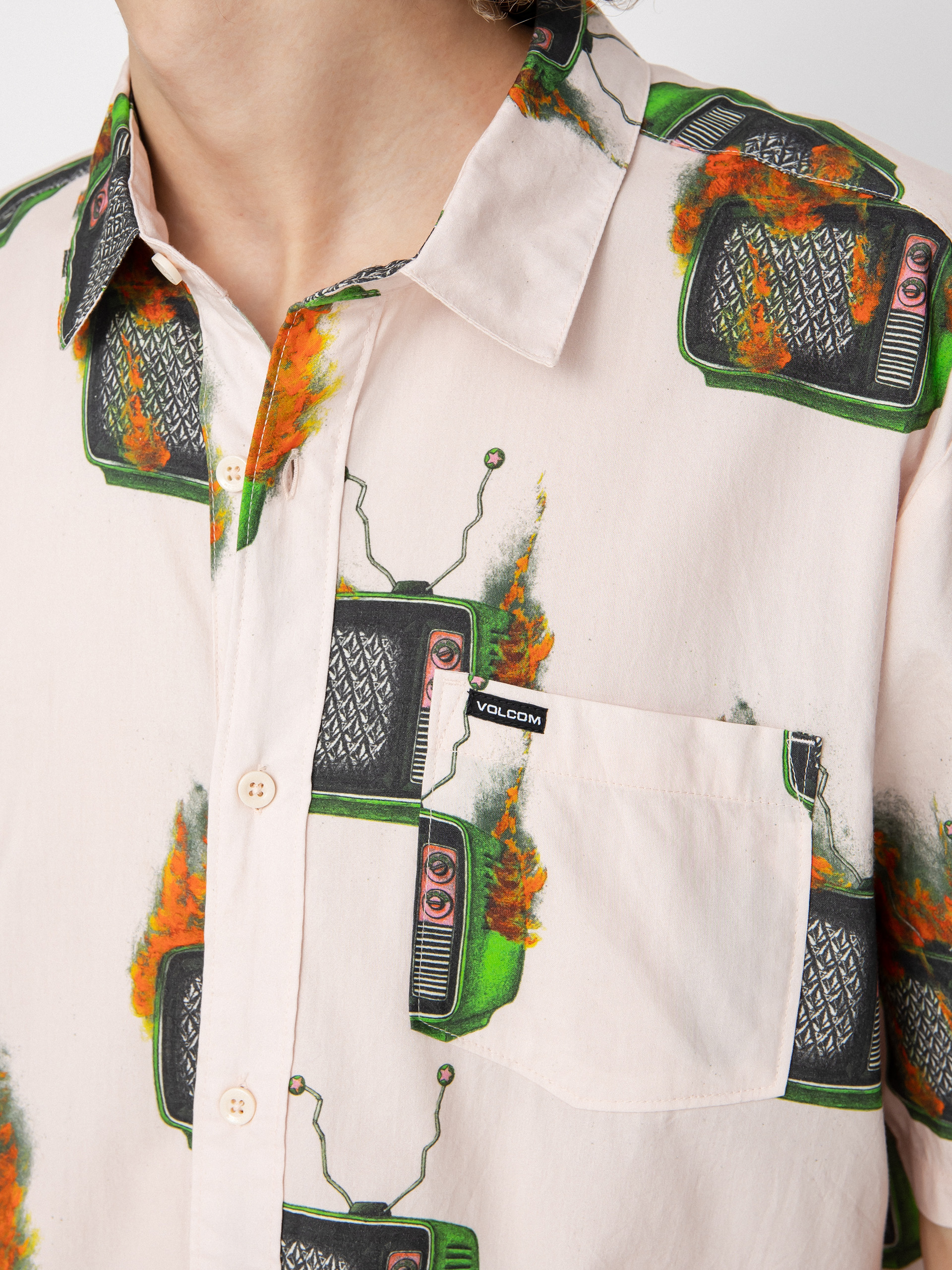 Košile Volcom Fa J Hager (whitecap grey)