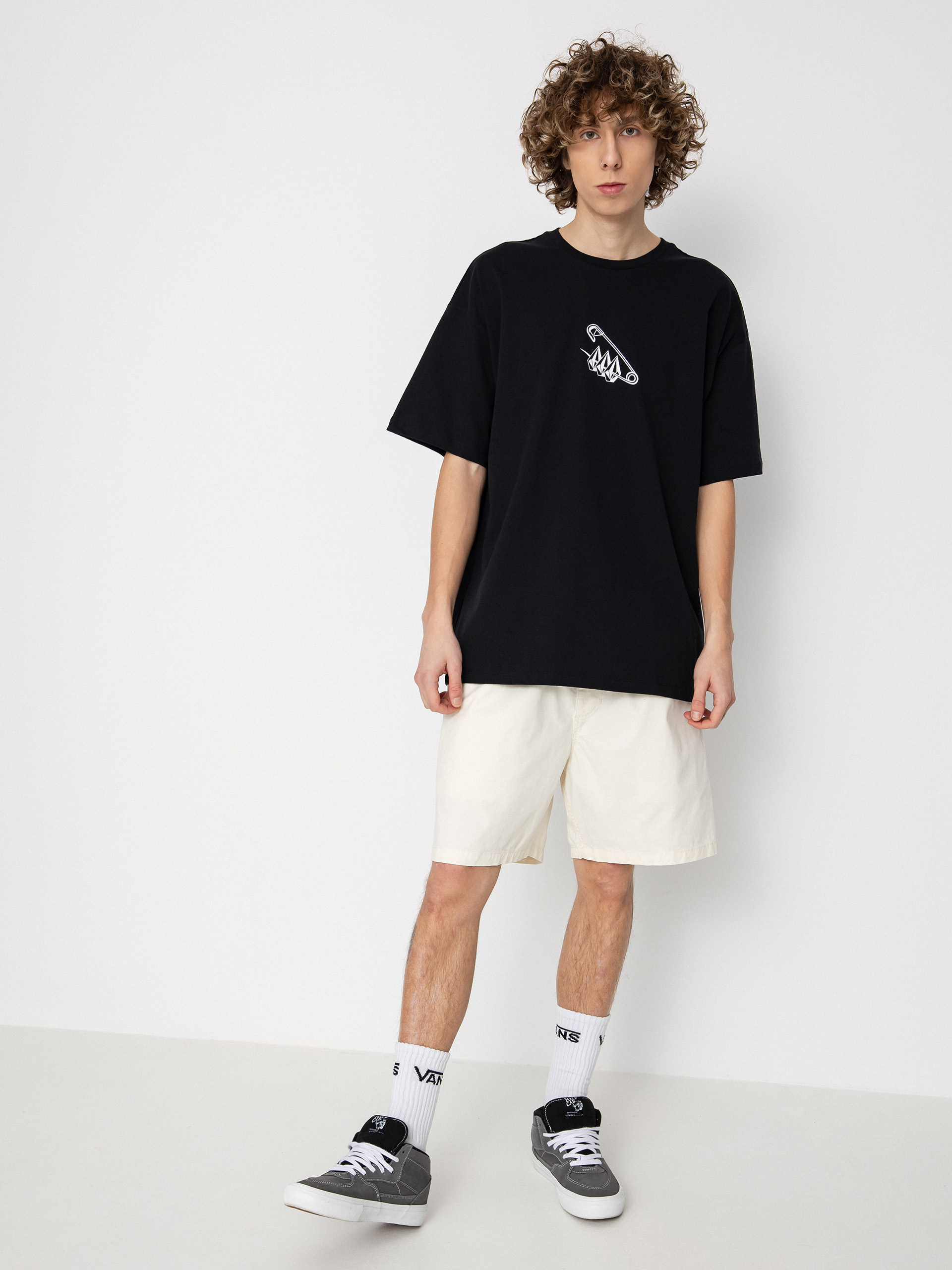 Tričko Volcom Pinedstones Lse (black)