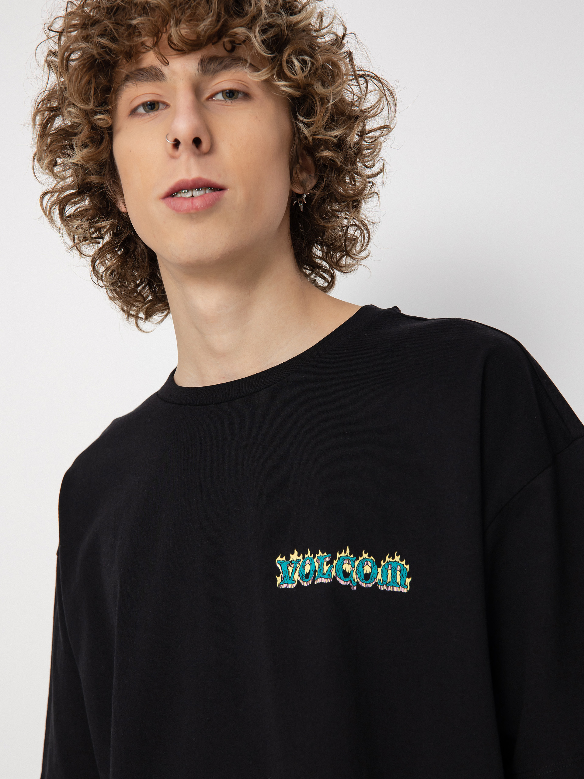 Tričko Volcom Alstone Lse (black)