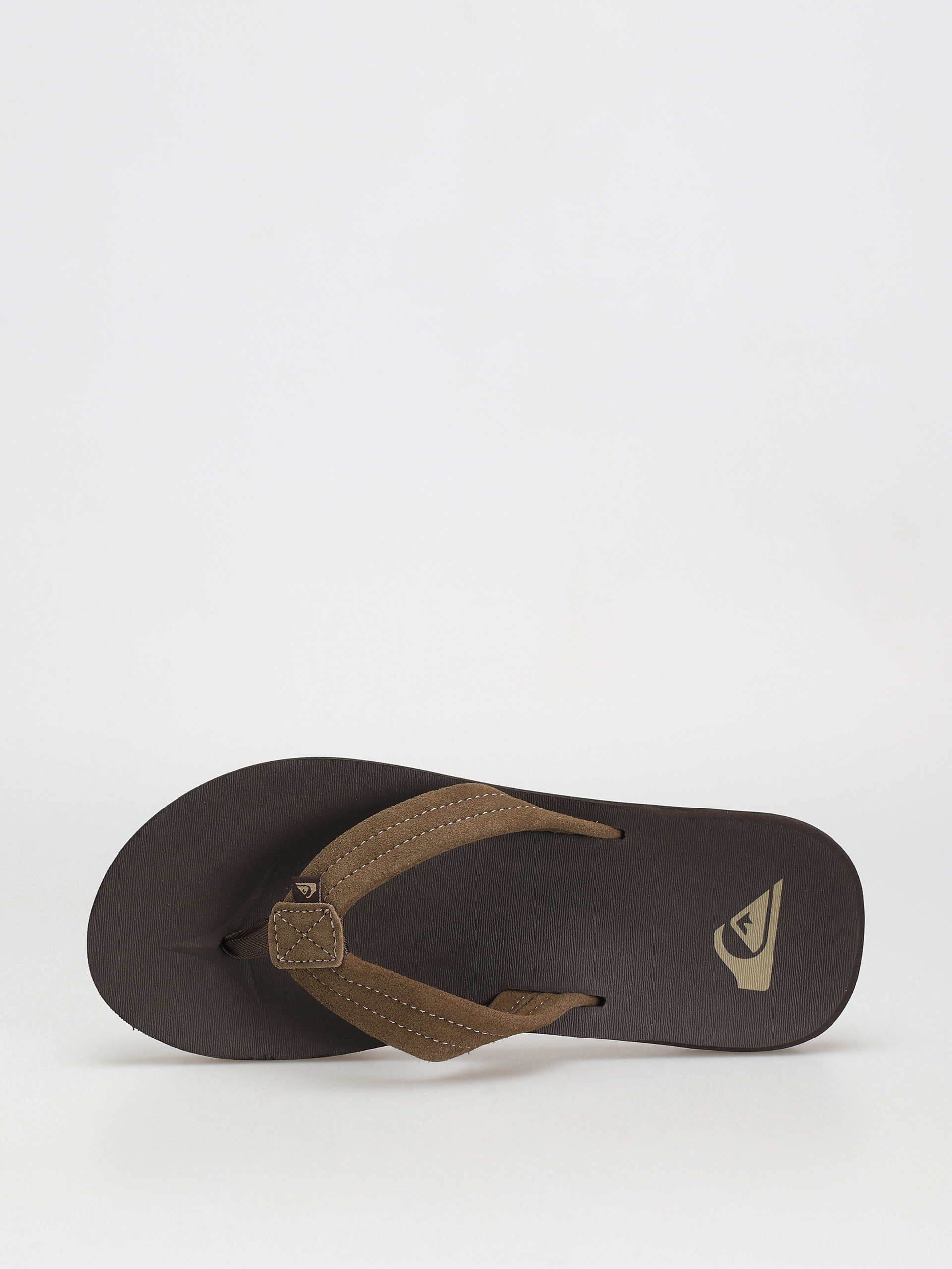 Plážovky Quiksilver Carver Suede Core (brown 1)