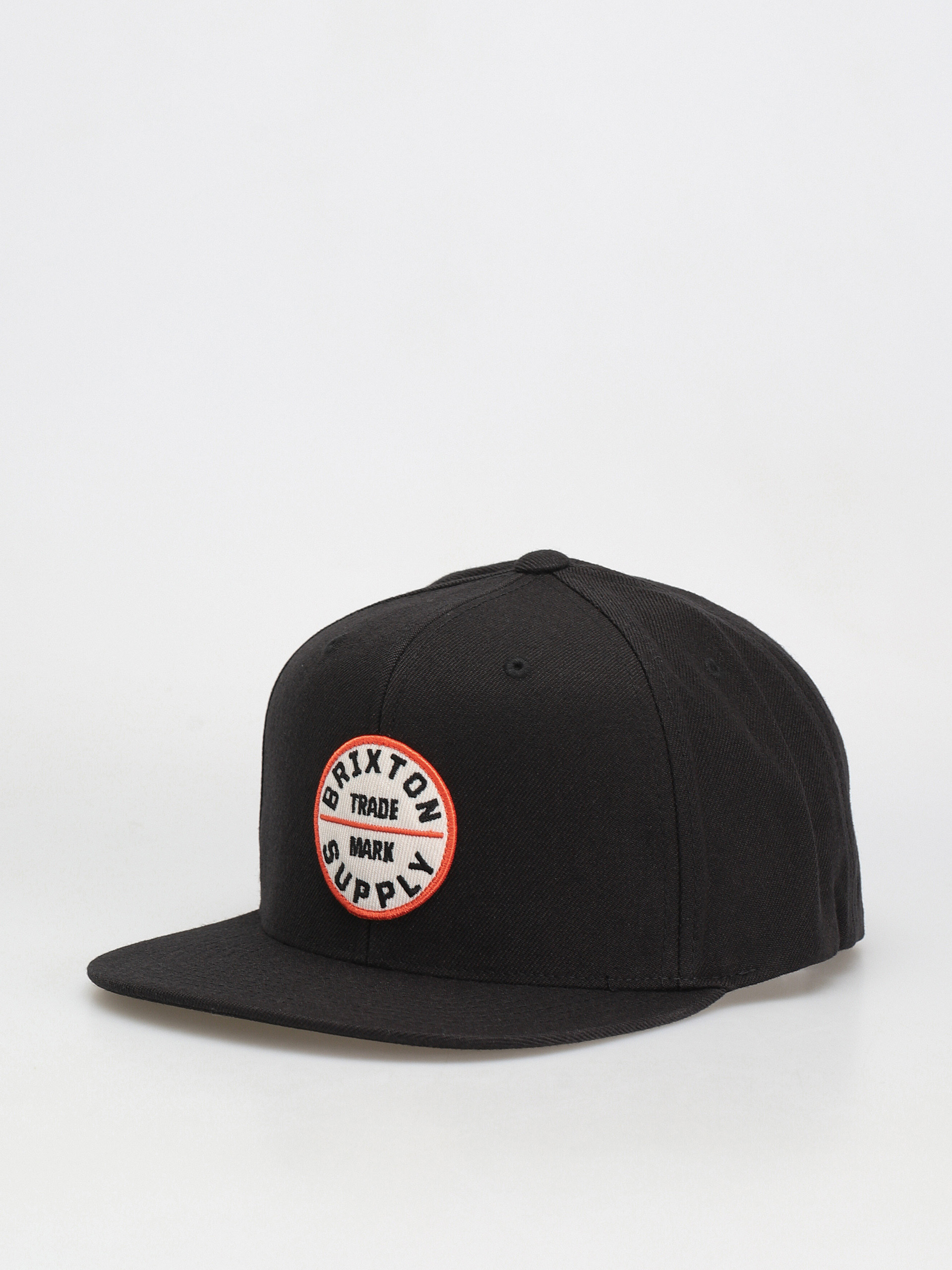 Kšiltovka  Brixton Oath III Snapback (washed black/orange)