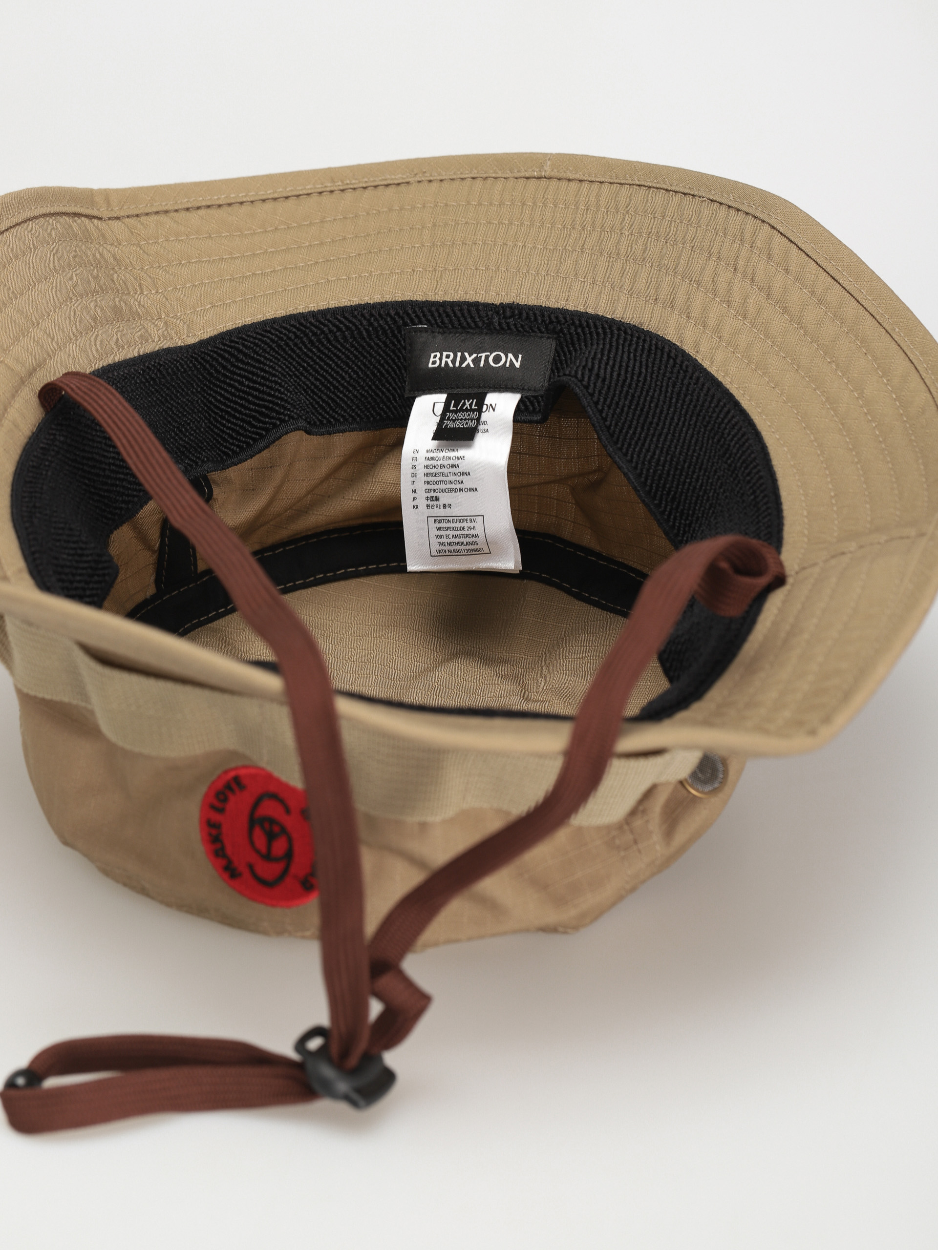 Klobouk Brixton Love Packable Bucket (sand)