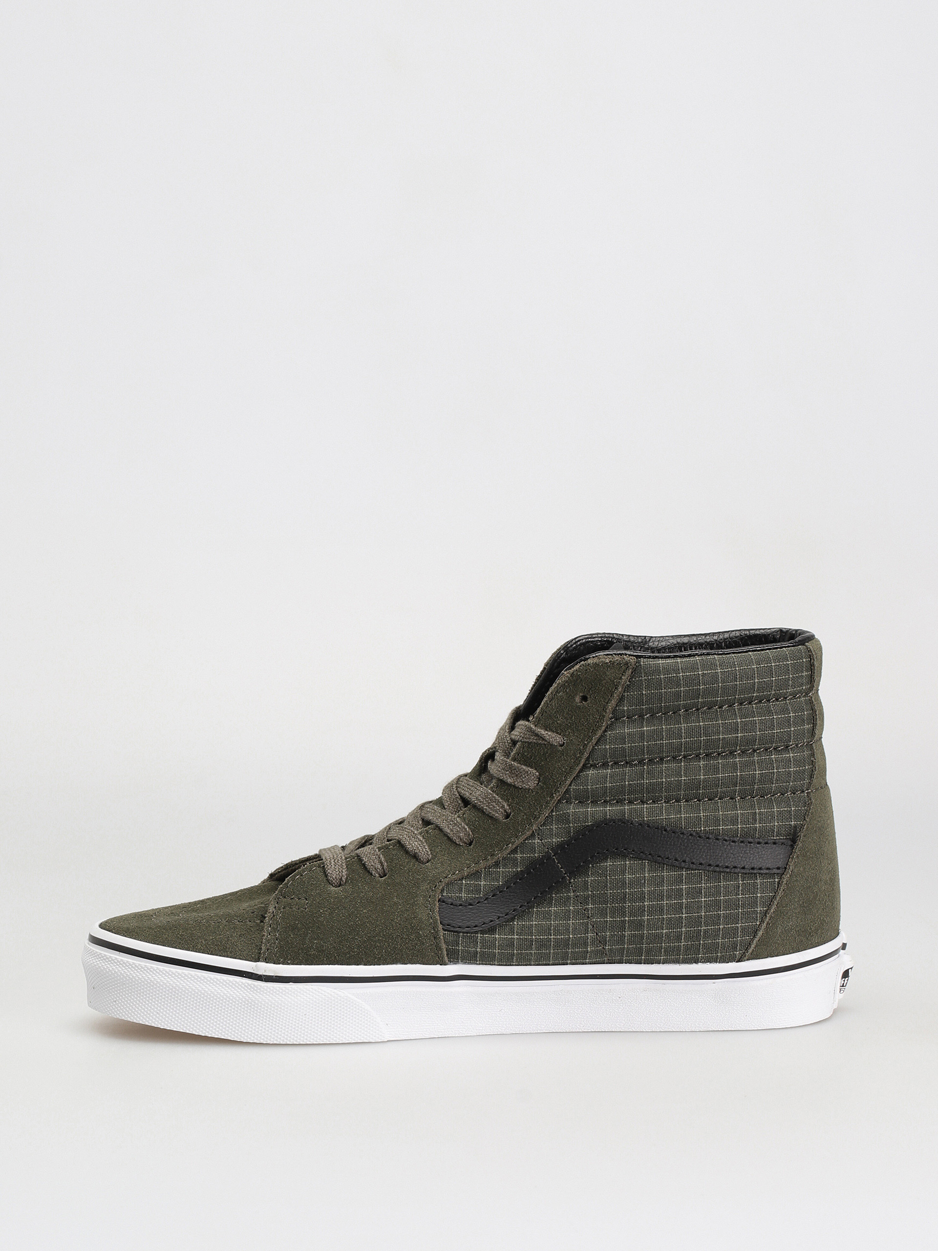 Boty Vans Sk8 Hi (ripstop canvas grape leaf/true white)
