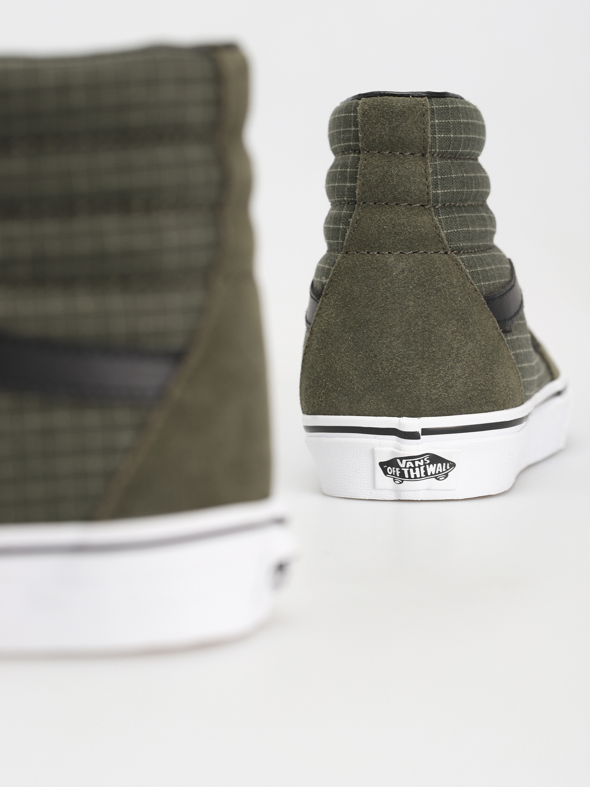 Boty Vans Sk8 Hi (ripstop canvas grape leaf/true white)