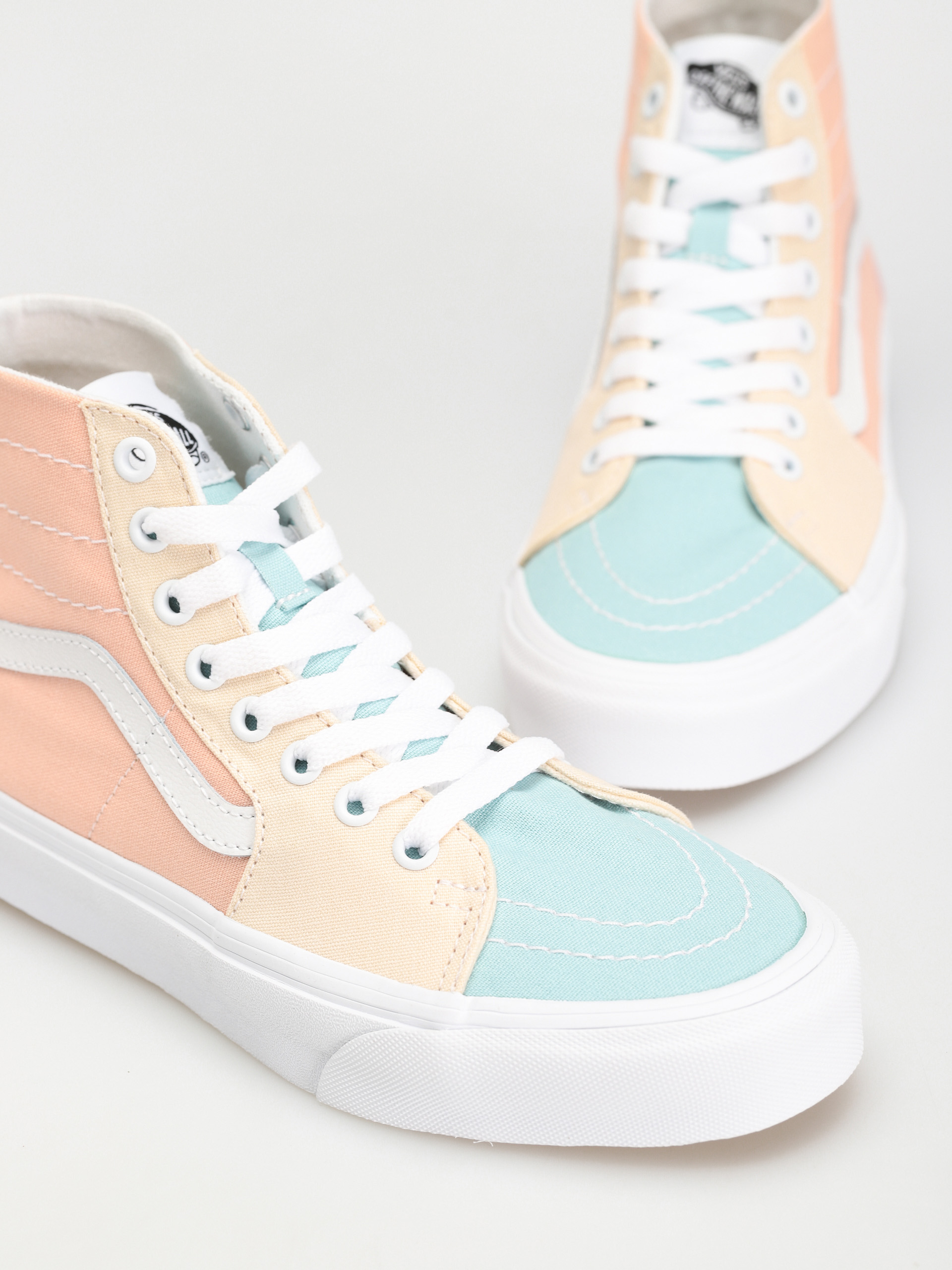 Boty Vans Sk8 Hi Tapered Wmn (pastel block multi/true white)