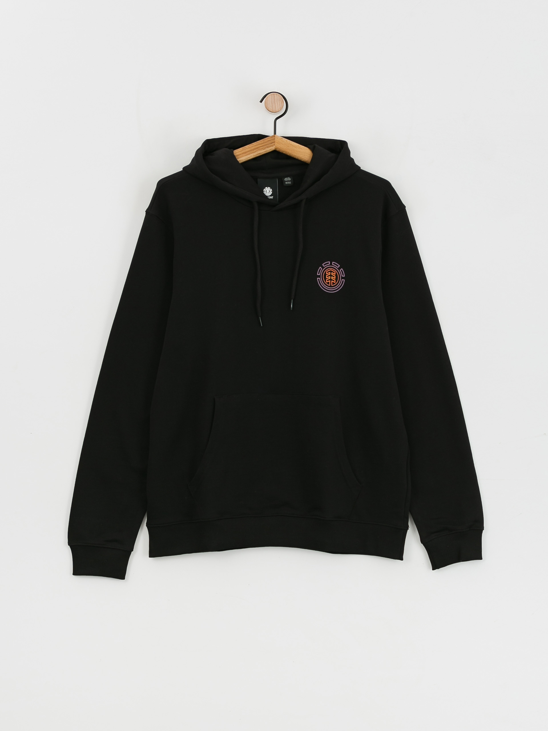 Mikina s kapucí Element Hollis HD (flint black)