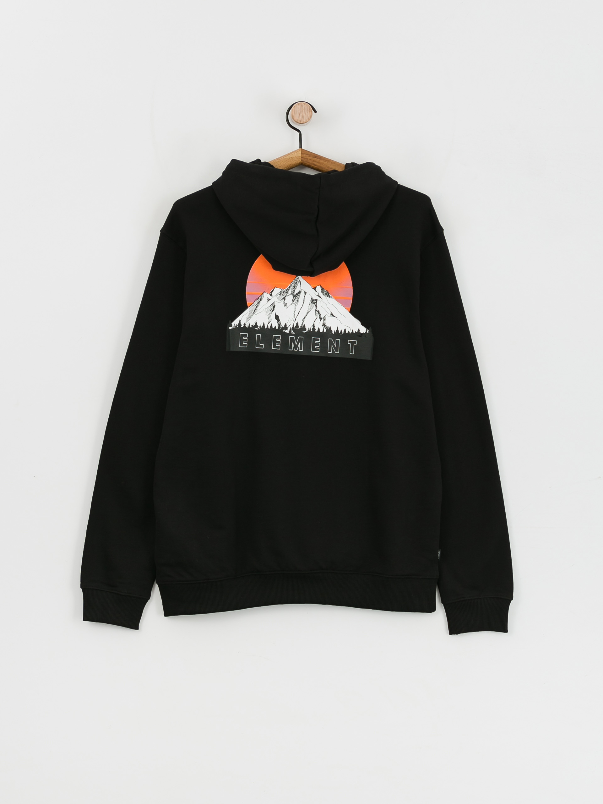 Mikina s kapucí Element Hollis HD (flint black)