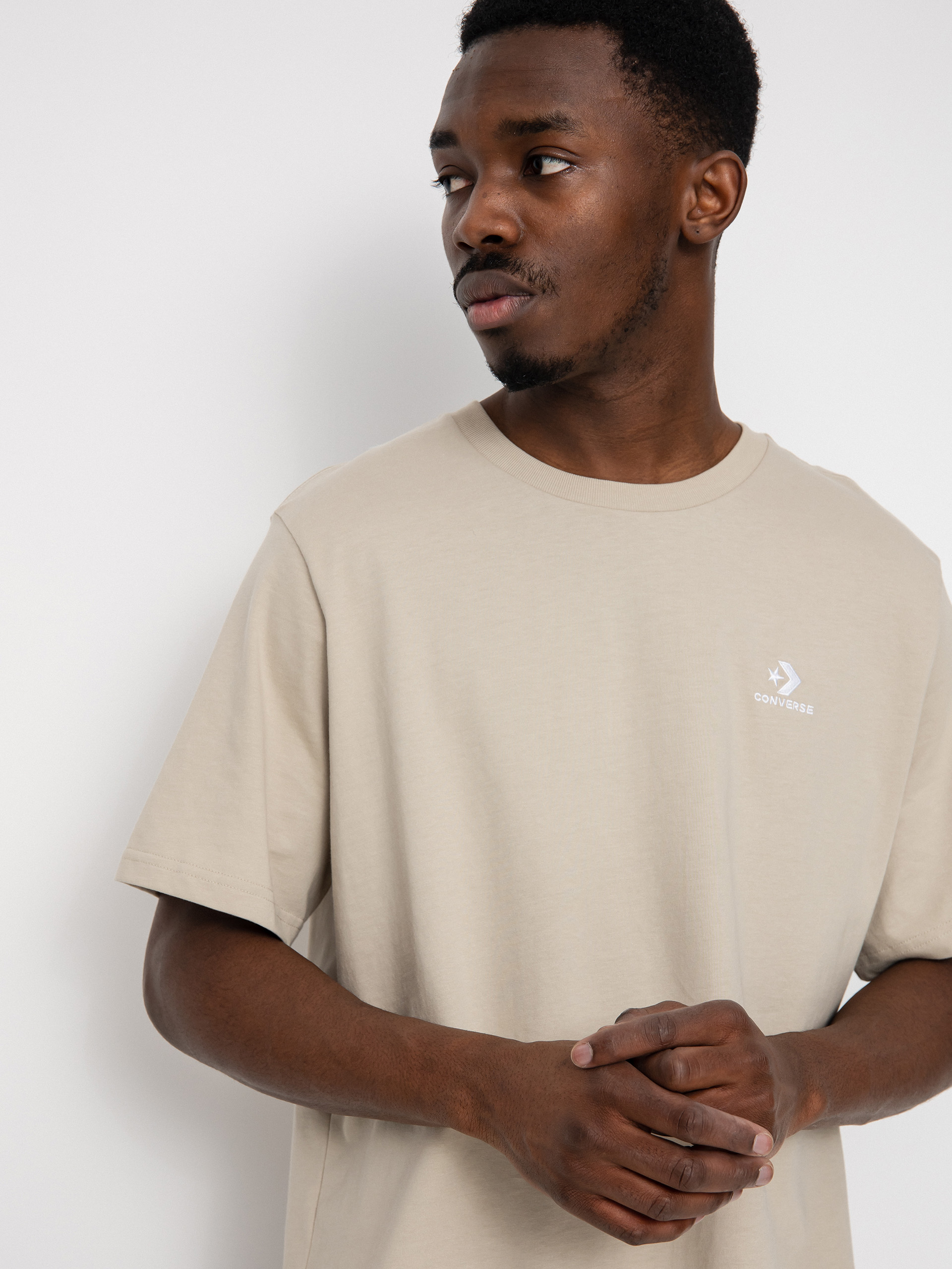 Tričko Converse Star Chevron Emb (beach stone)