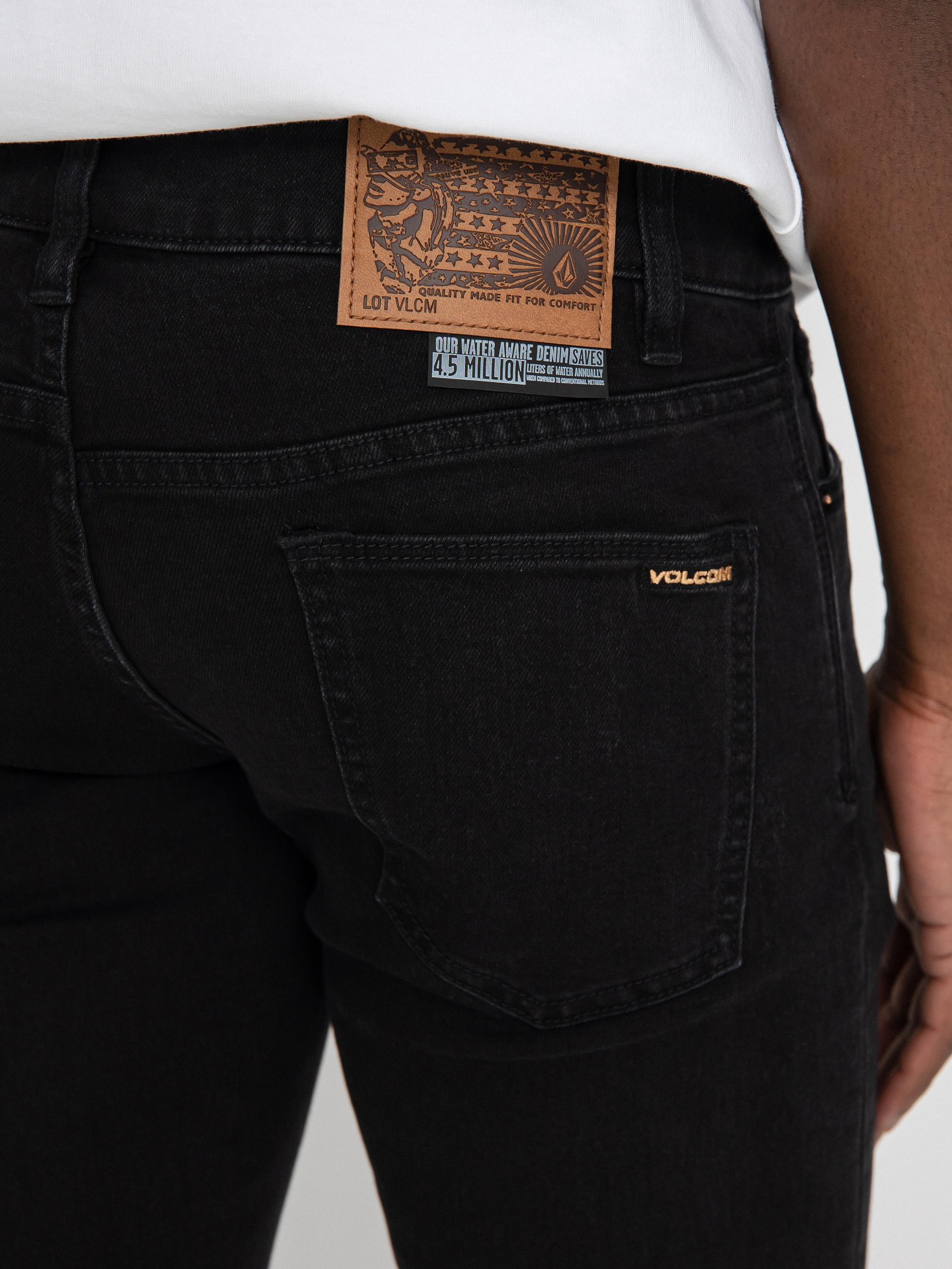 Kalhoty Volcom 2X4 Denim (black out)