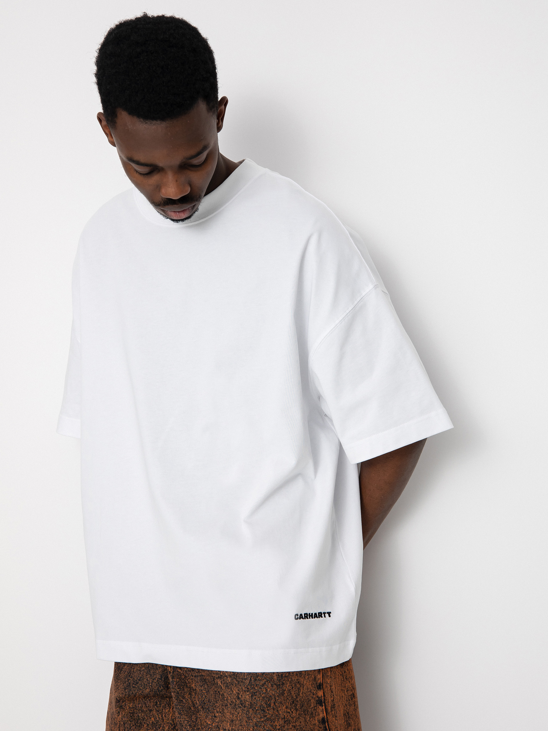 Tričko Carhartt WIP Link Script (white/black)