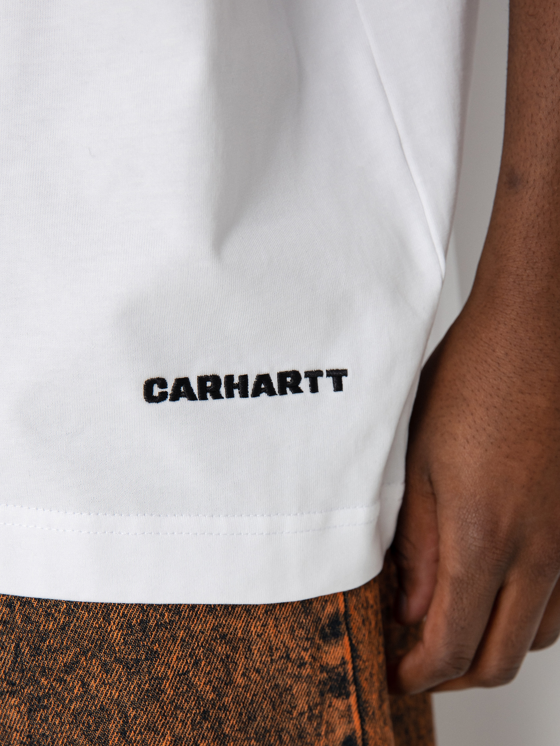Tričko Carhartt WIP Link Script (white/black)