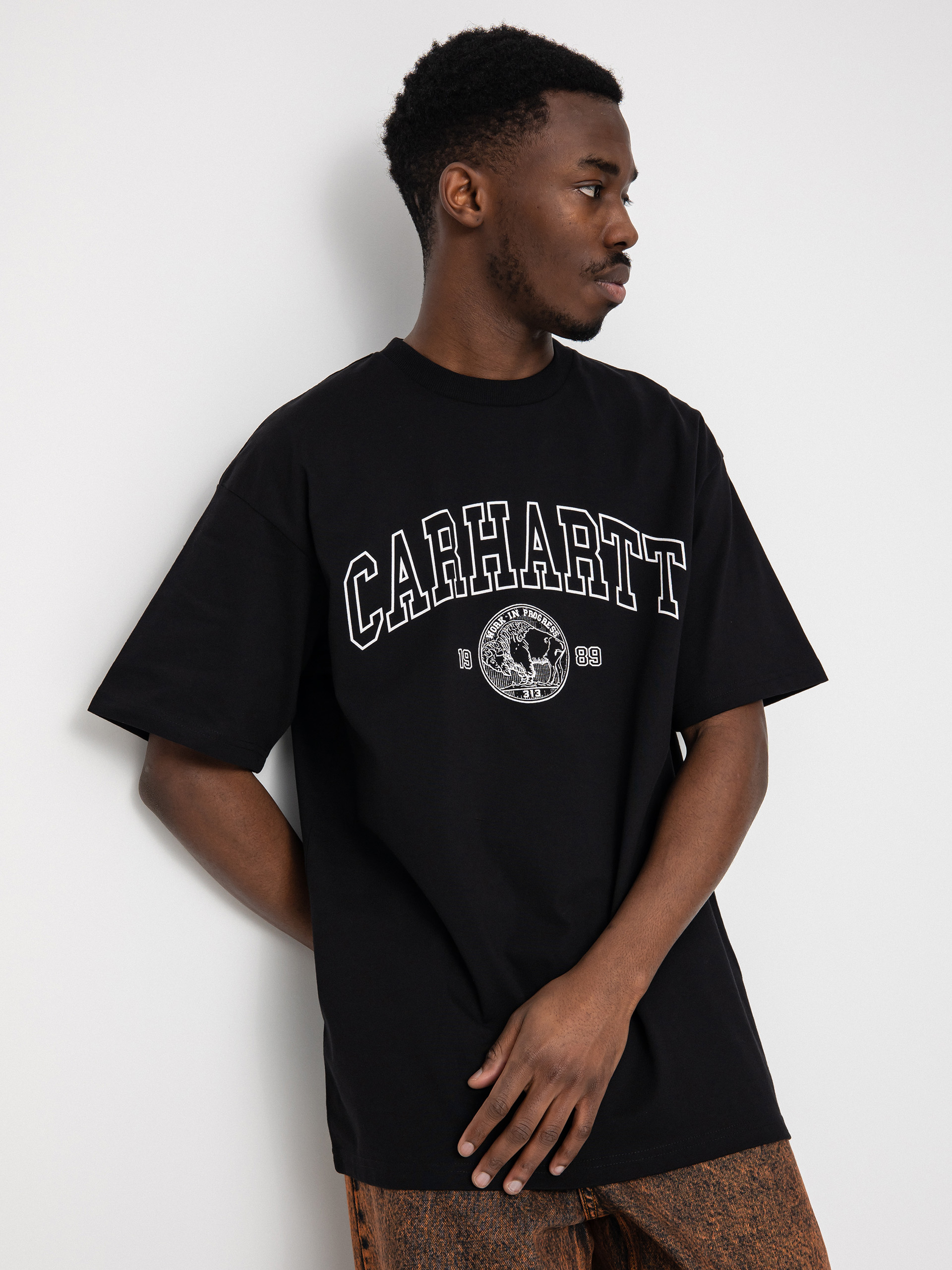Tričko Carhartt WIP Coin (black/white)
